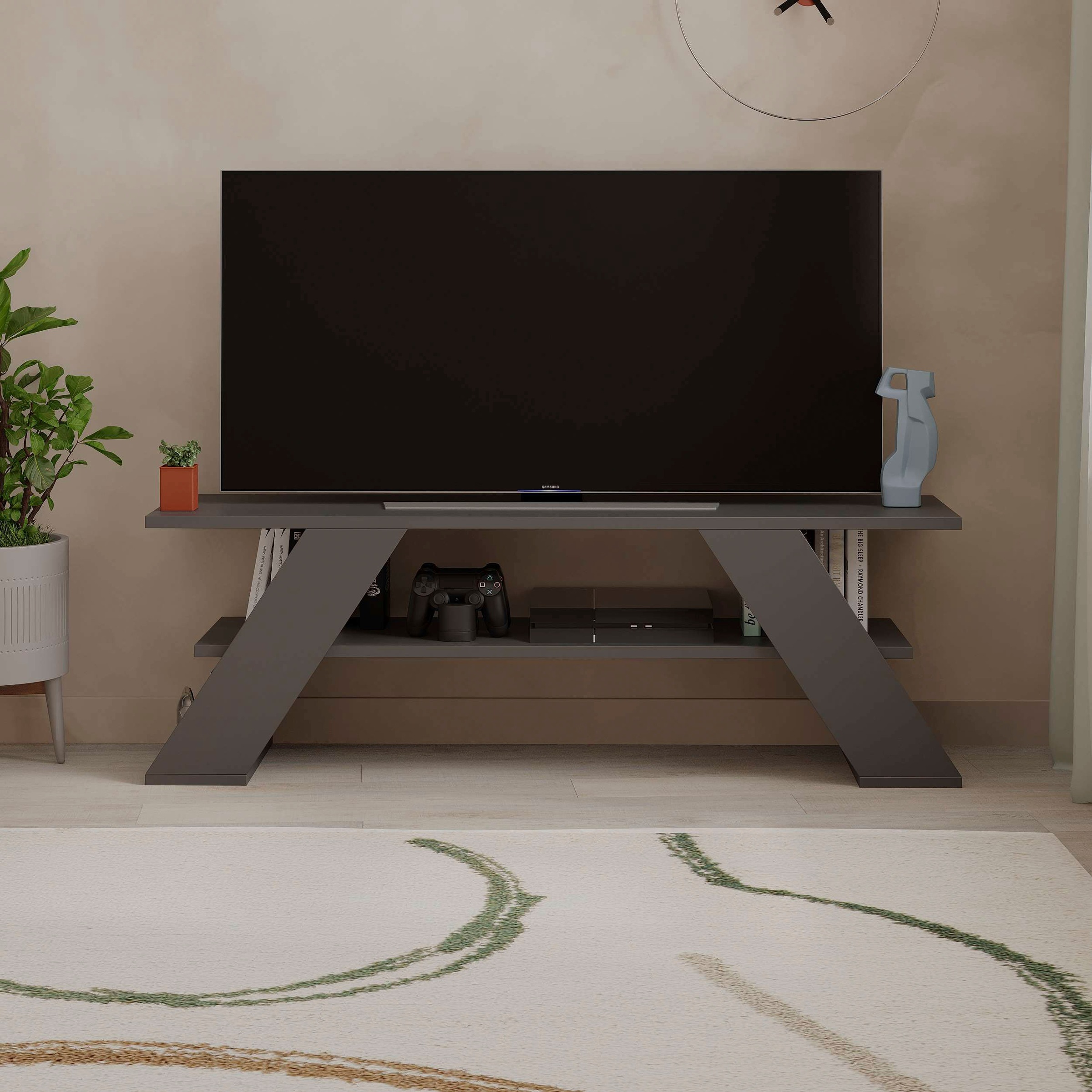 Decortie TV-Schrank »Farfalla TV Schrank«, (Packung), Einfache Montage,Platzsparend