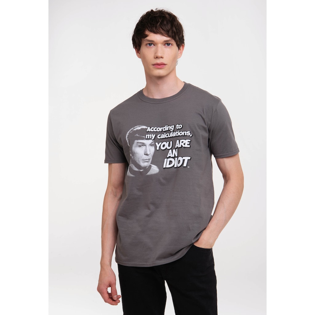 LOGOSHIRT T-Shirt »Star Trek Spock You Are An Idiot« mit Spock-Print