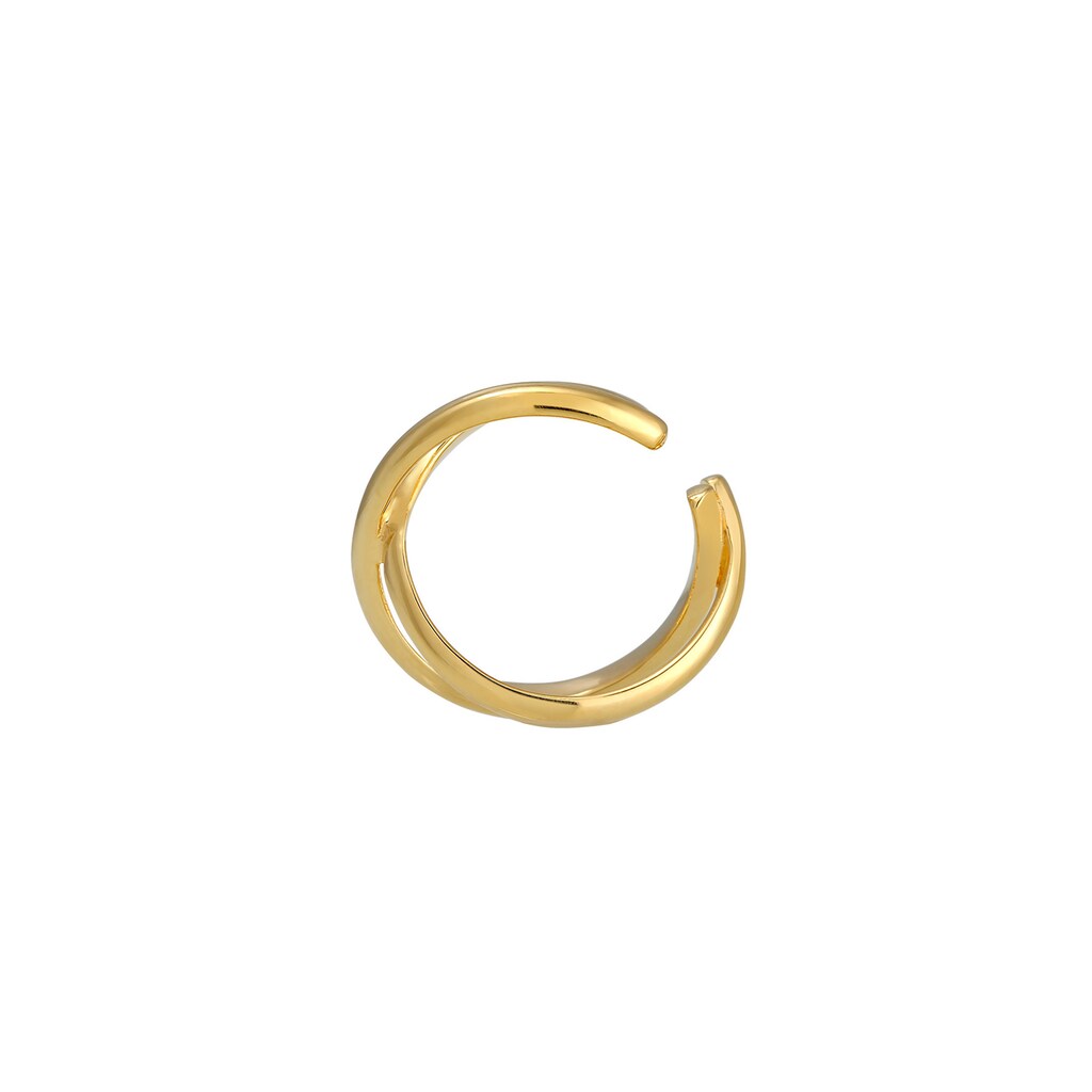 Elli Single-Ohrhaken »Single Earcuff Klemme Cross Basic 925 Silber«