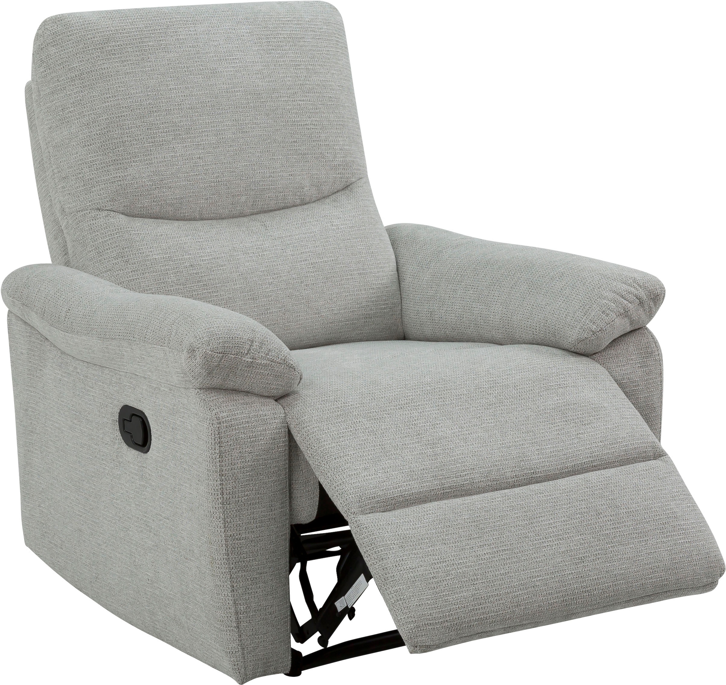 Home affaire Relaxsessel »ODILON, TV-Sessel mit Relax- und Liegefunktion, Struktur-Bezug«, manuelle und elektrische Funktion (mit USB A/C), Federkern-Polsterung