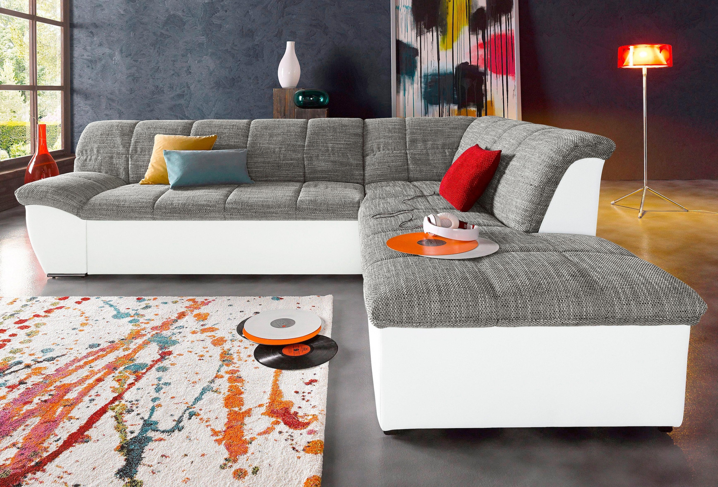 DOMO collection Ecksofa »Splash L-Form« patogi su mieg...