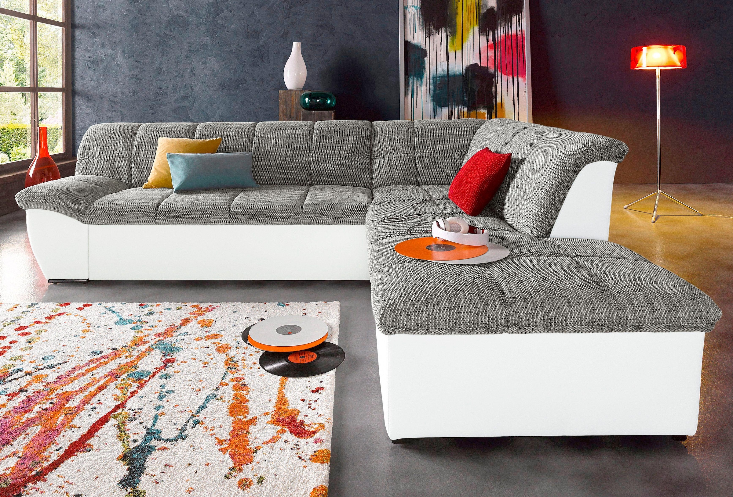 DOMO collection Ecksofa »Splash L-Form«, wahlweise mit Bettfunktion