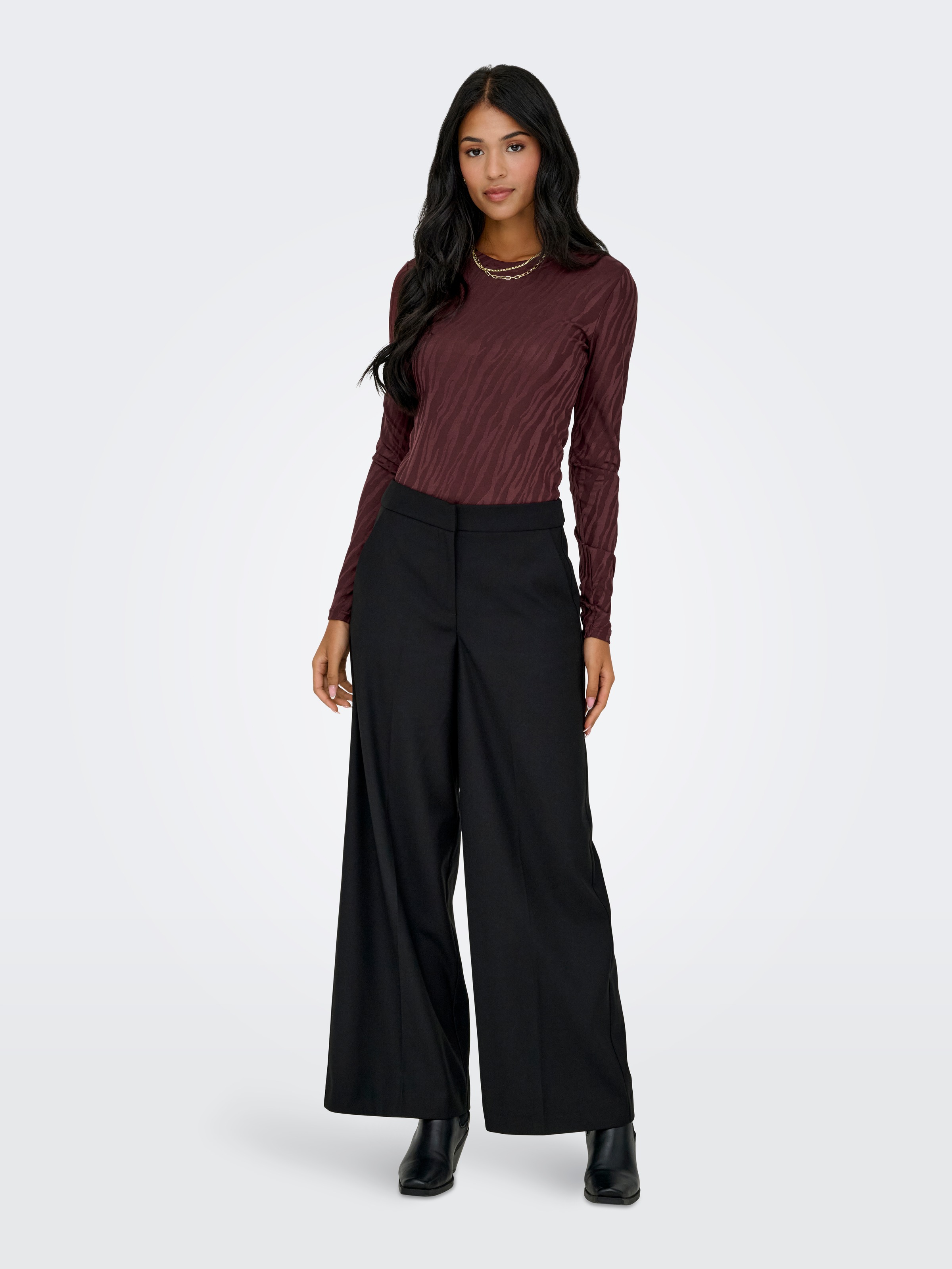 ONLY Langarmshirt »ONLZELE L/S ROUNDNECK TOP JRS«