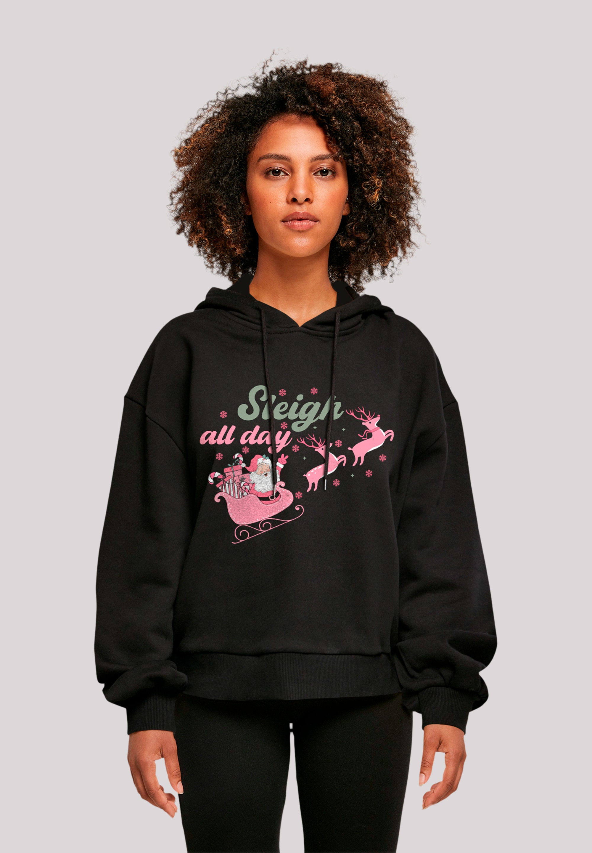 F4NT4STIC Kapuzenpullover "Weihnachten Sleigh all day Santas Reindeers", Pr günstig online kaufen