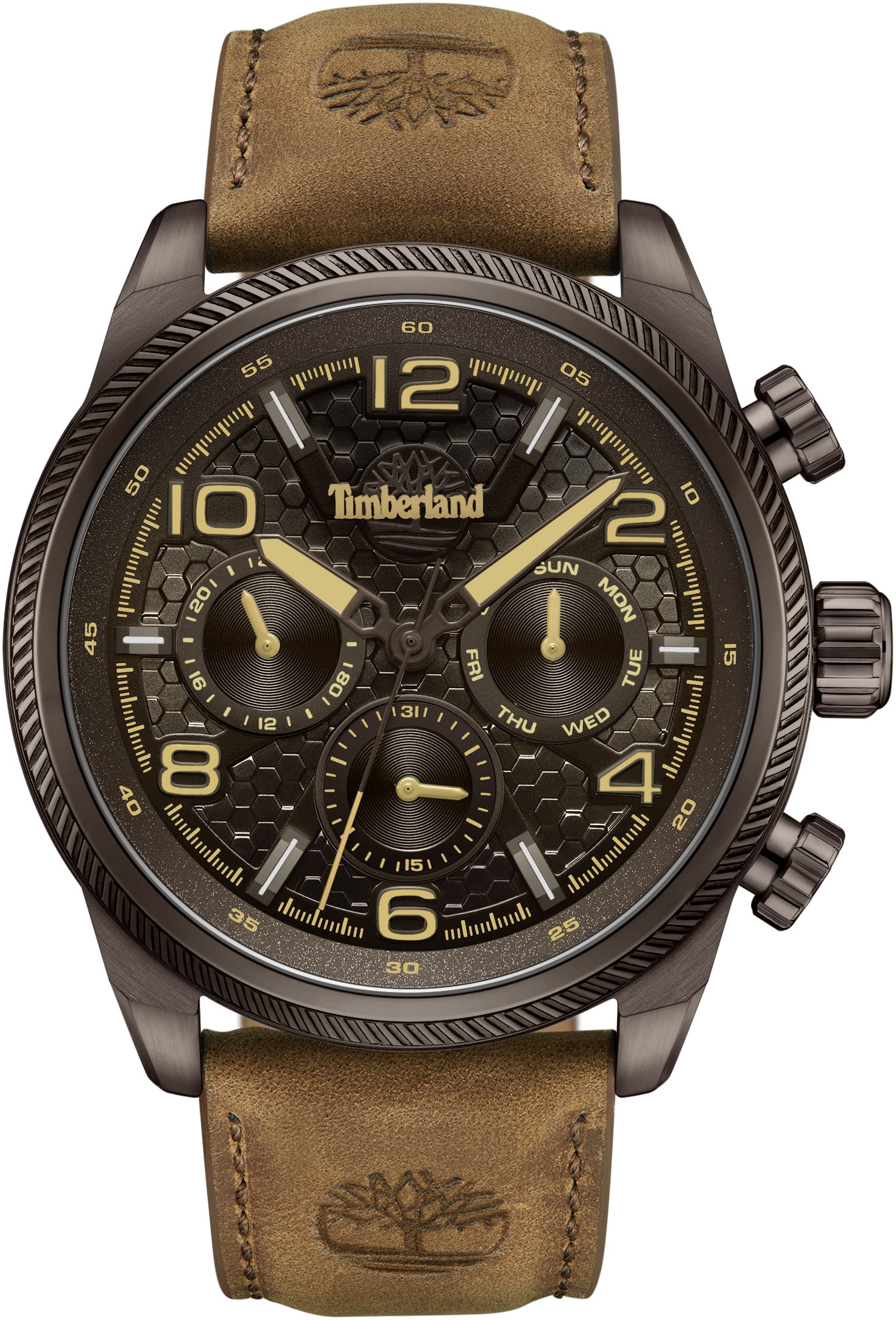 Chronograph »HENNIKER II«, Quarzuhr, Armbanduhr, Herrenuhr, Lederarmband,...