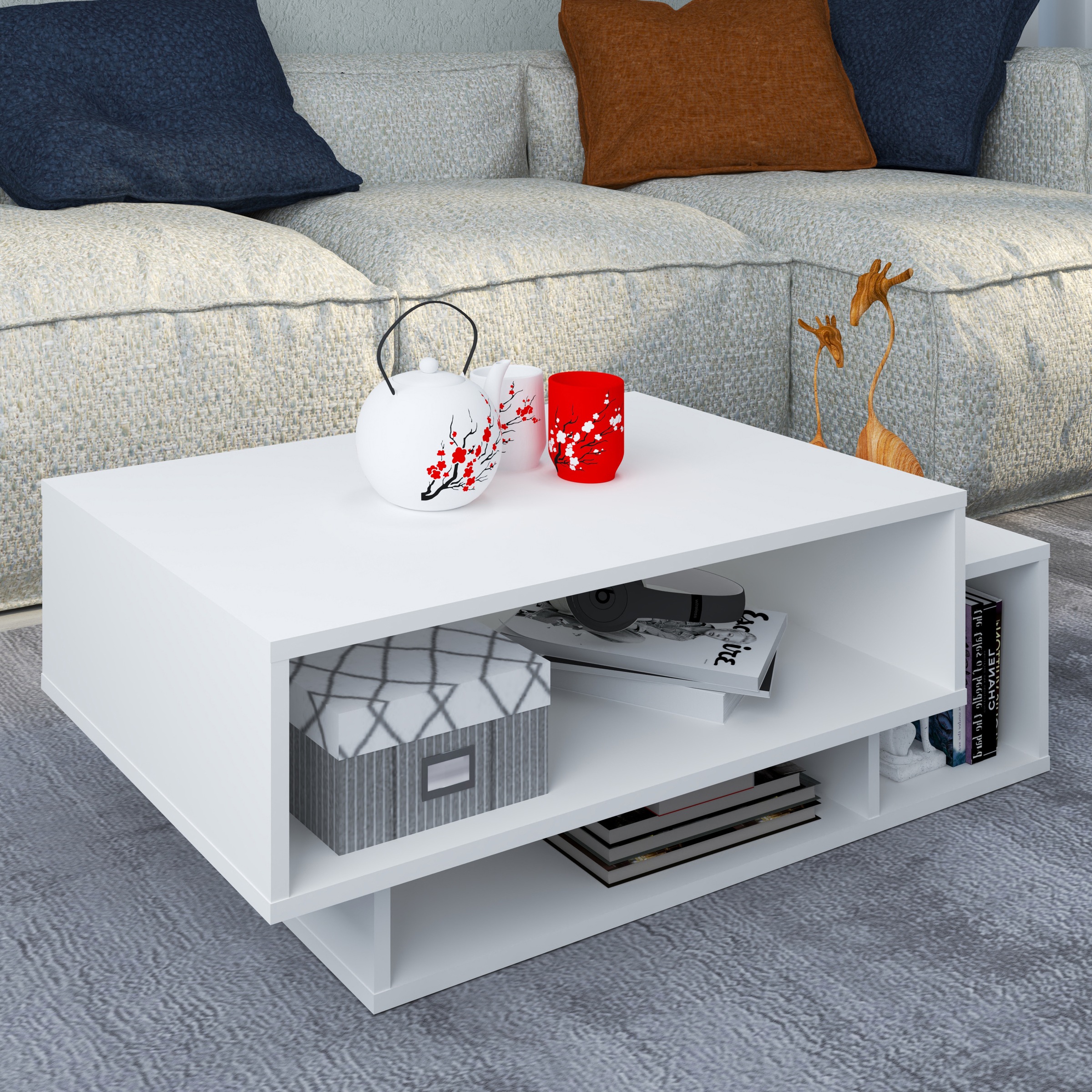 VCM Beistelltisch »Holz Sofatisch Couchtisch Wohnzimmertisch Runila«