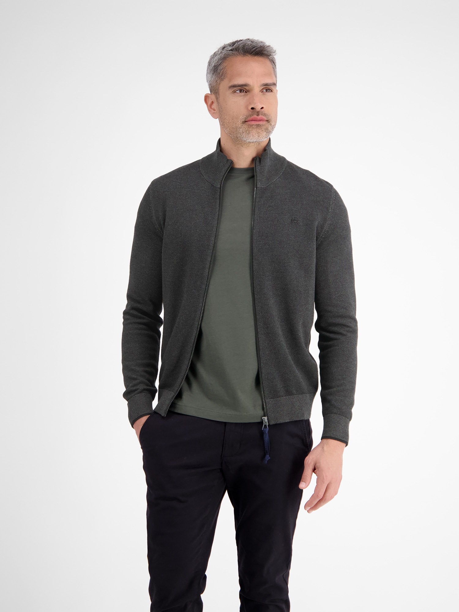 LERROS Strickfleecejacke, ohne Kapuze, mit Reißverchluss günstig online kaufen