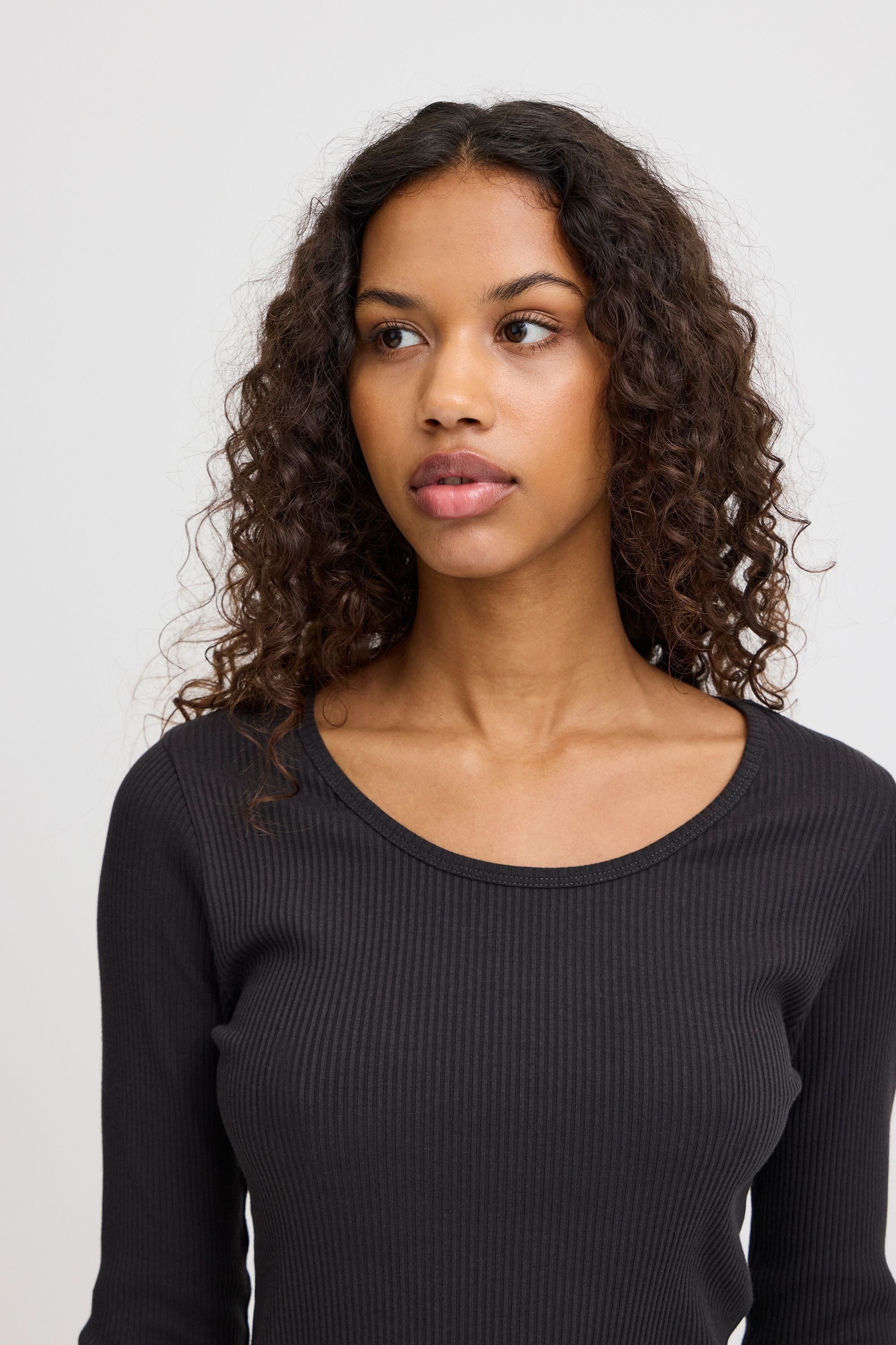 Ichi Sweatshirt »Langarmshirt IHPALMER RIB LS«