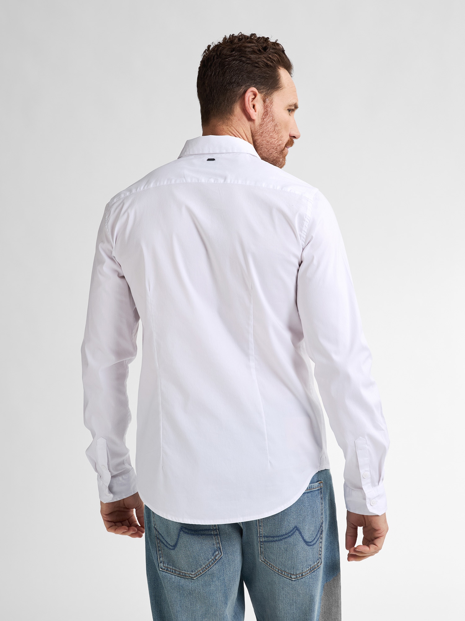Petrol Industries Langarmshirt, mit Button-Down Kragen