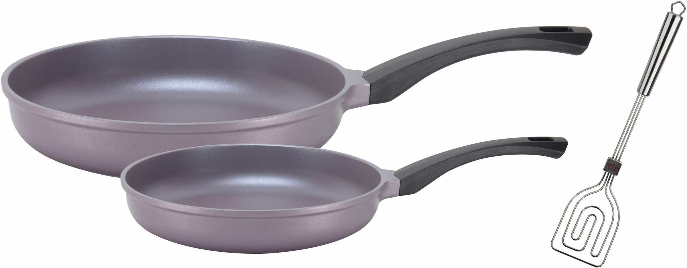 GSW "Rainbow" Aluminiumguss Set, 1x Bratpfanne Ø 20 cm, 1x Bratpfanne Ø 28 cm, 3 Stk. tlg. Induktion