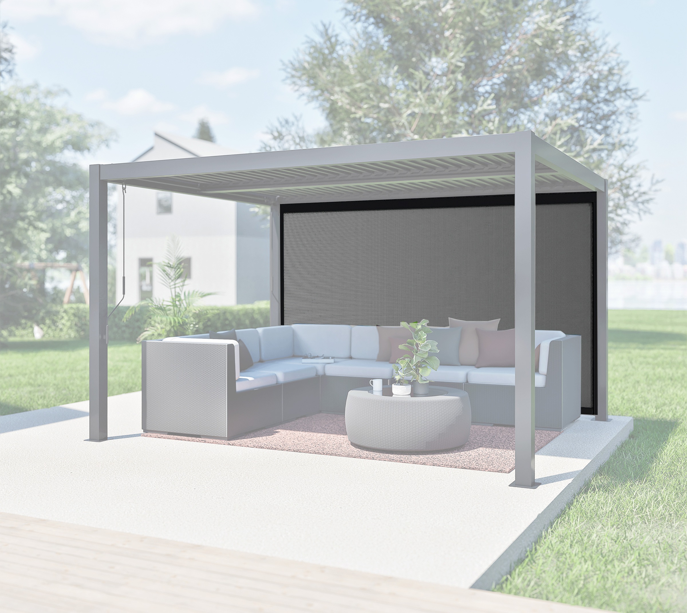 Sojag Pergola Milo Panele 12 Grau   5x335x211cm