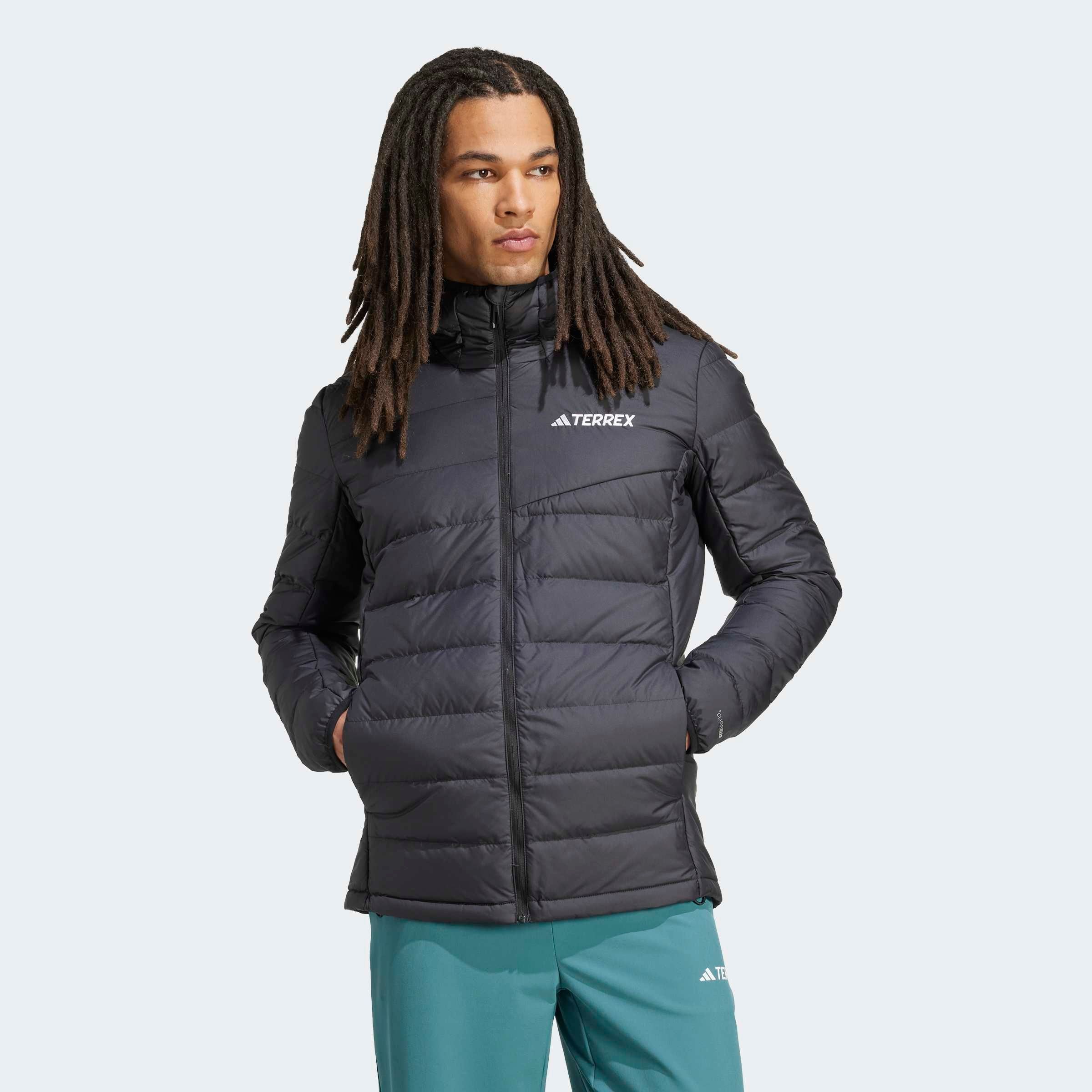 Adidas Herren Schwarz Funktionsjacke Terrex Multi Light Down Climawarm, Größe L In - Image 3