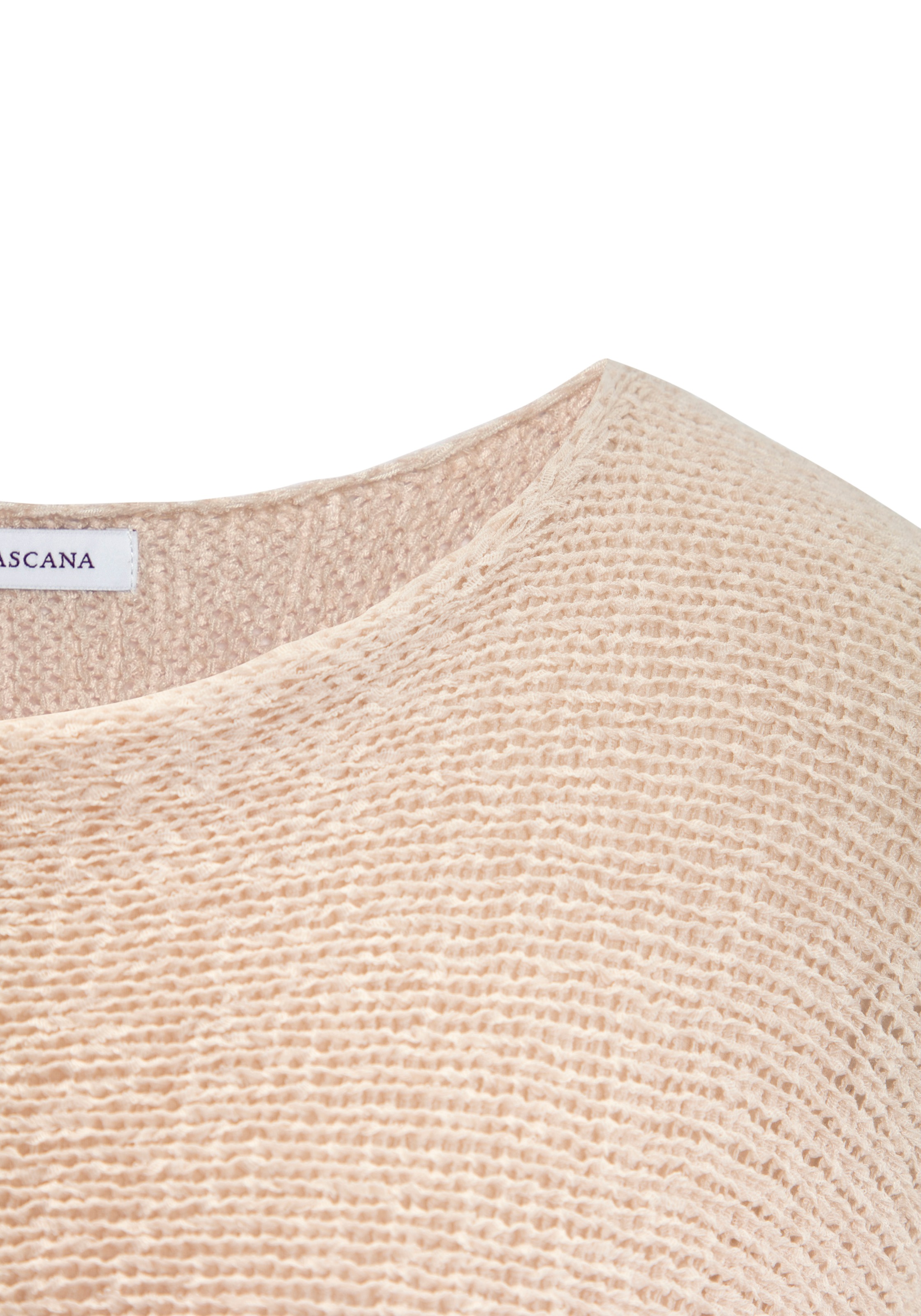 LASCANA Fledermauspullover »im Oversize-Fit aus sommerlichem Bändchengarn« Oversize-Pullover, Halbarmpullover aus Sommerstrick
