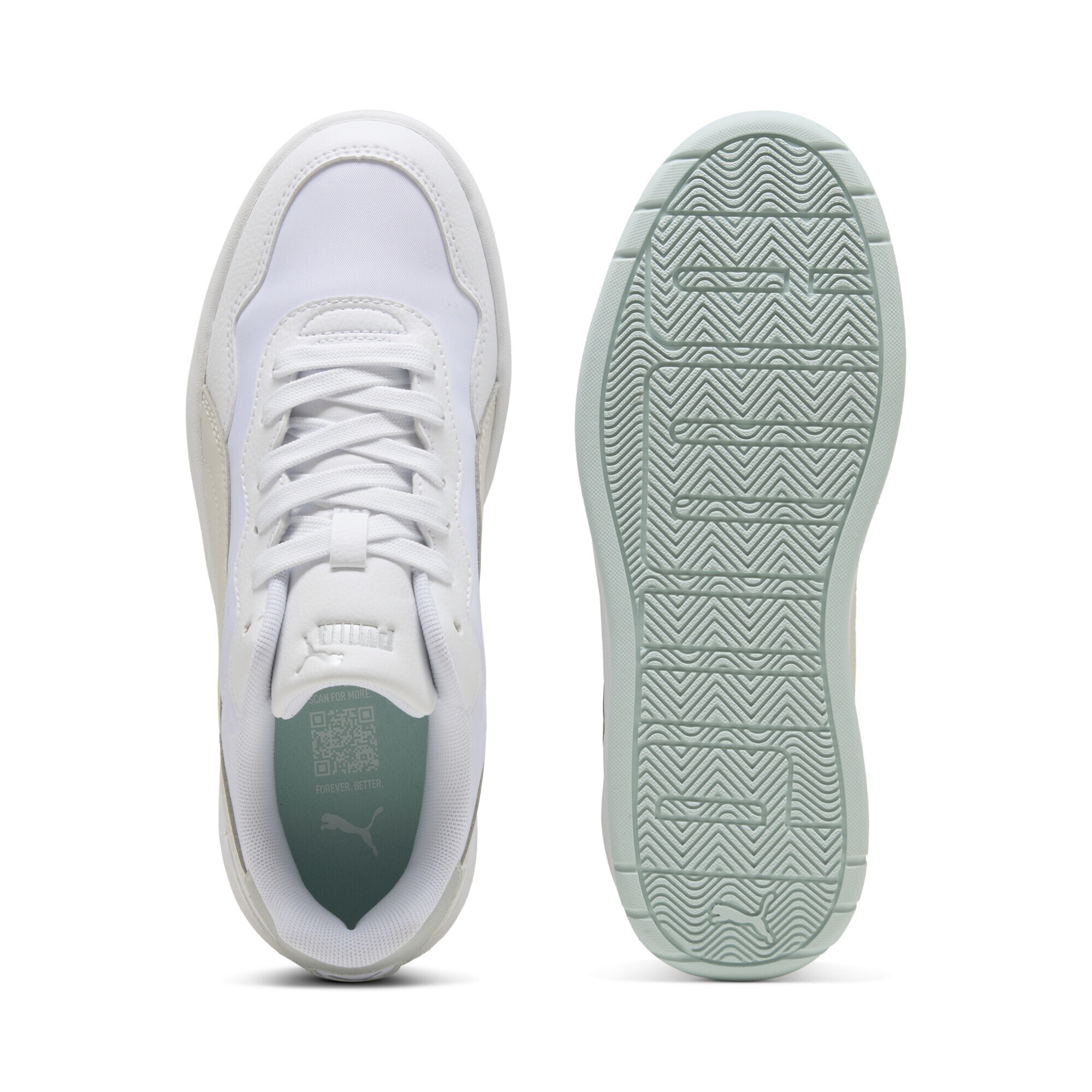PUMA Sneaker »Court Lally Skye Aqua Metallics Sneakers Damen«