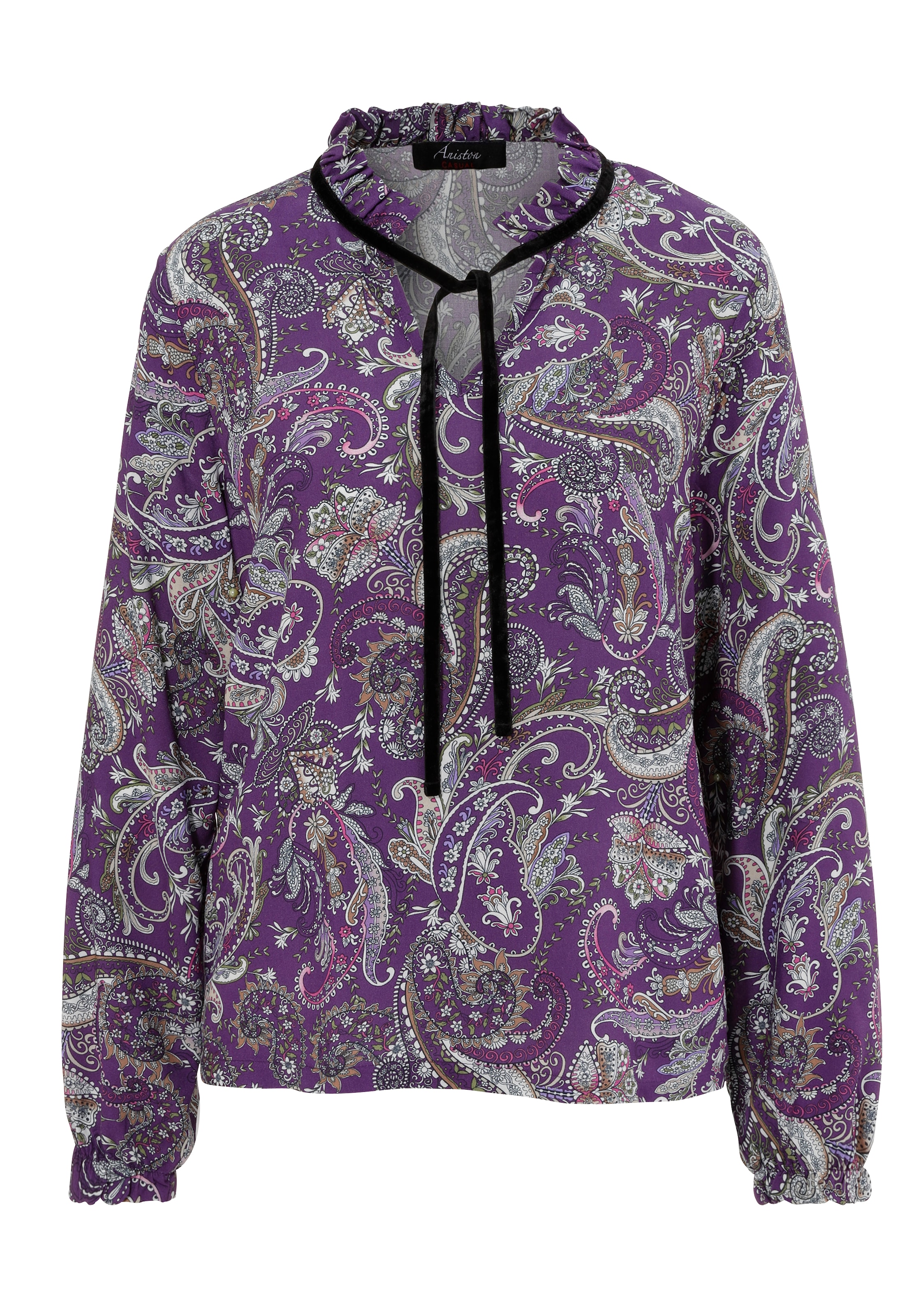 Aniston CASUAL Schlupfbluse, mit großflächigem Paisley-Druck