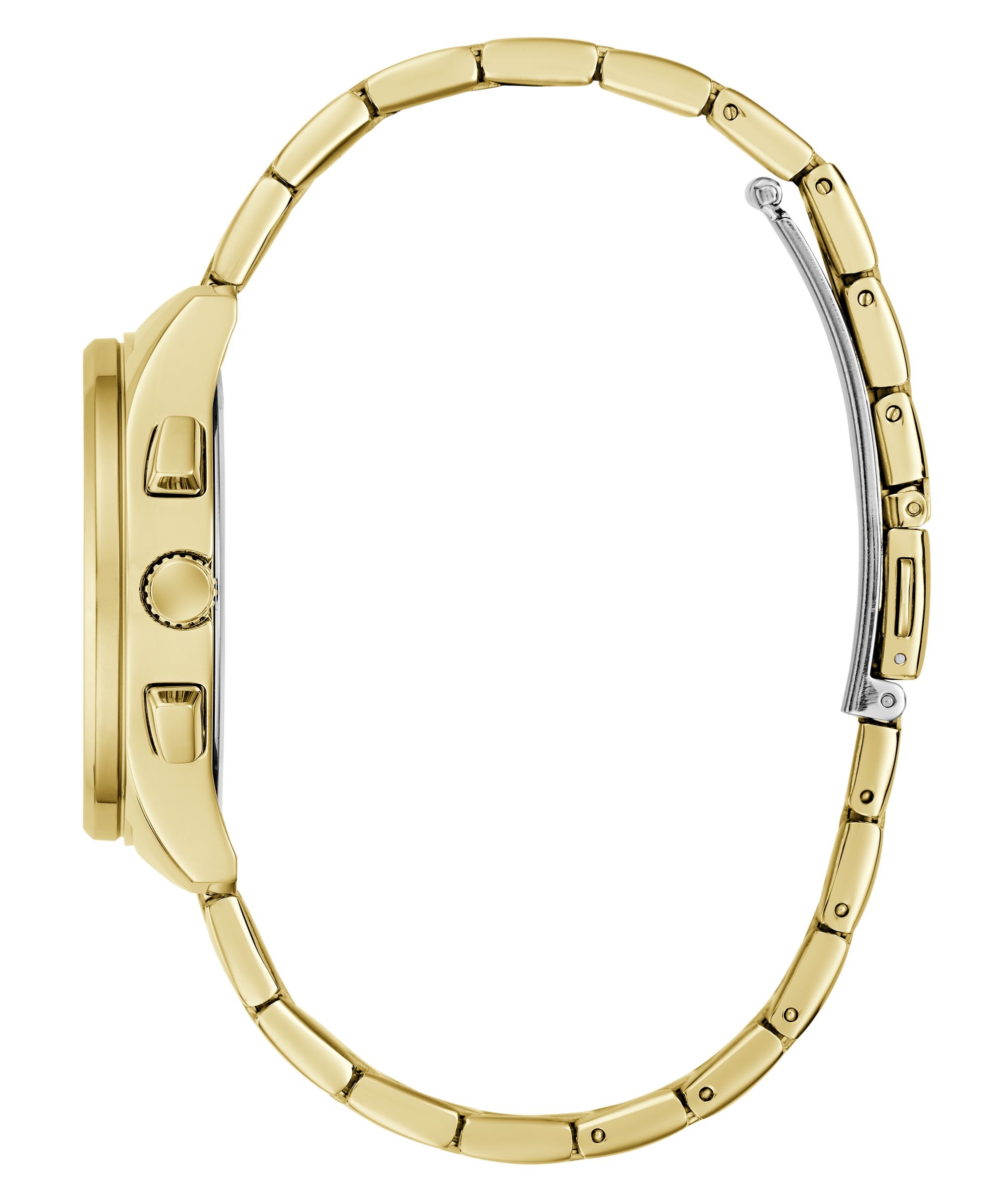 Guess Multifunktionsuhr »BIRDIE« Quarzuhr, Armbanduhr, Damenuhr, Edelstahlarmband, analog, Wochentag