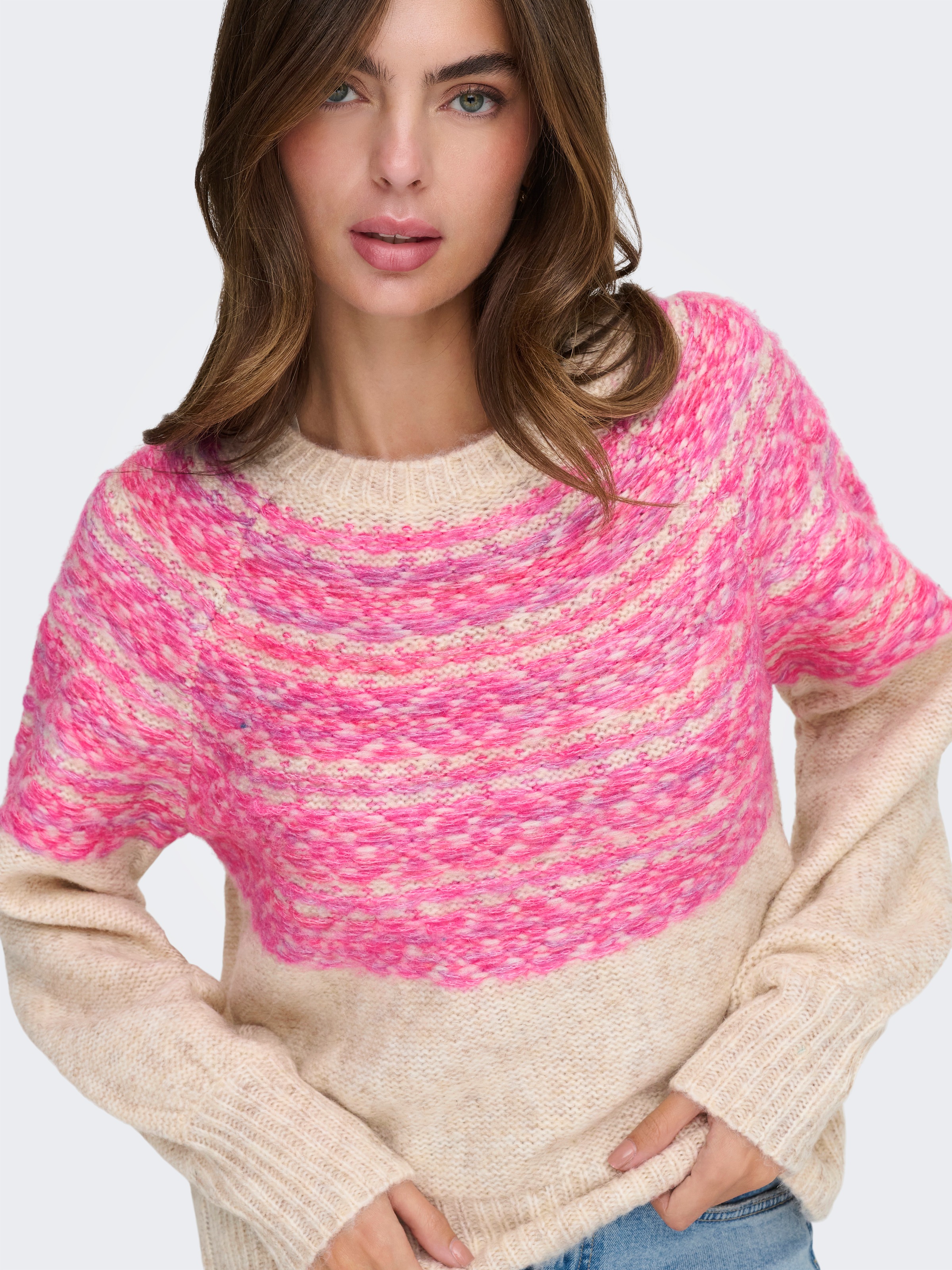 Thumbnail - ONLY Strickpullover "ONLSIDONA LIFE LS JQ O-NECK KNT"