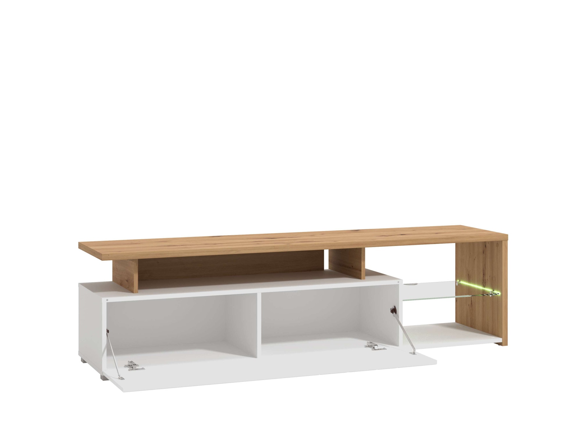 INOSIGN Lowboard »Arctic TV-Board«, TV-Kommode,Br. 170 cm, mit und ohne LED-Beleuchtung,Front mit Fräsung