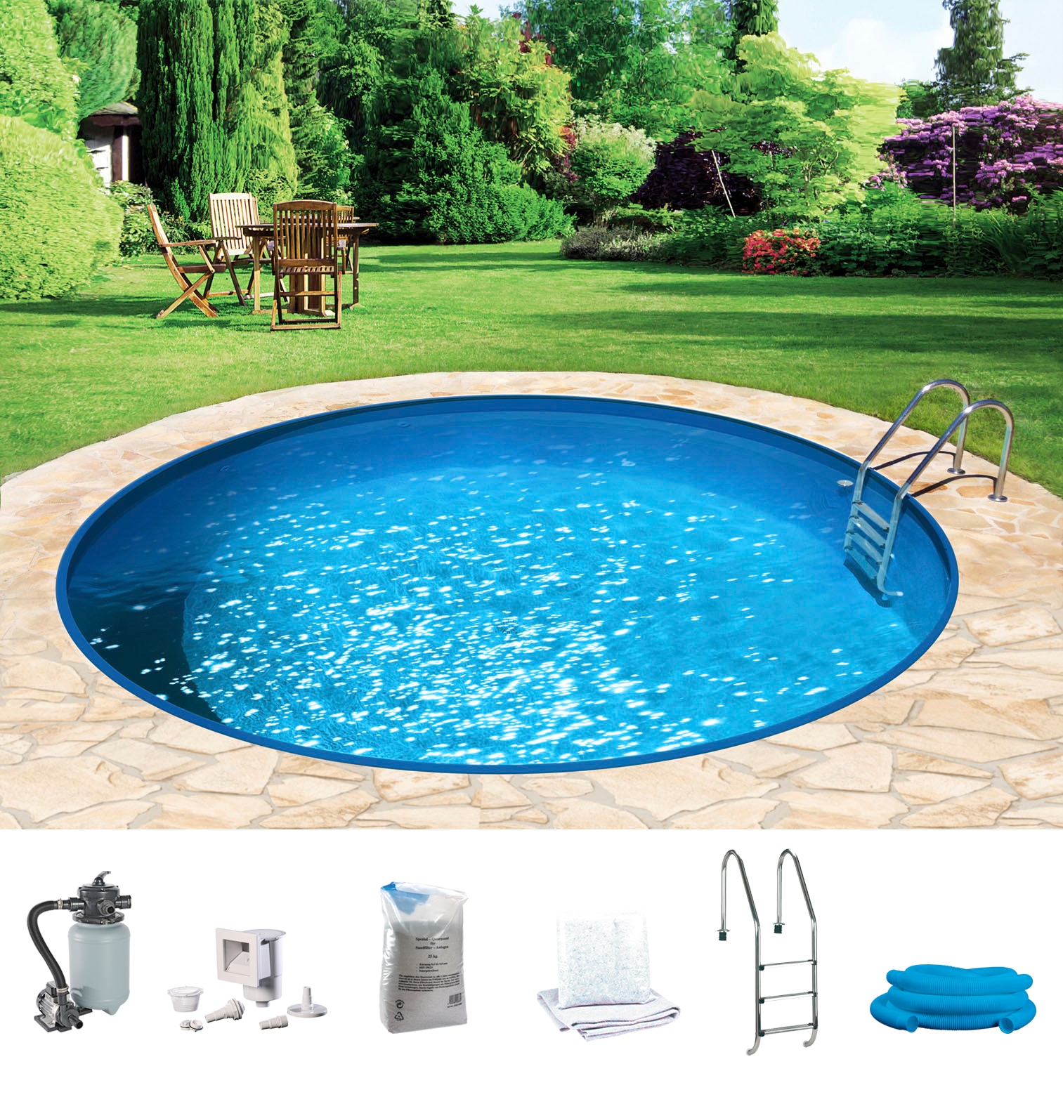 KONIFERA Rundpool "HOLIDAY 6" Höhe: 120 cm, in verschiedenen Größen günstig online kaufen