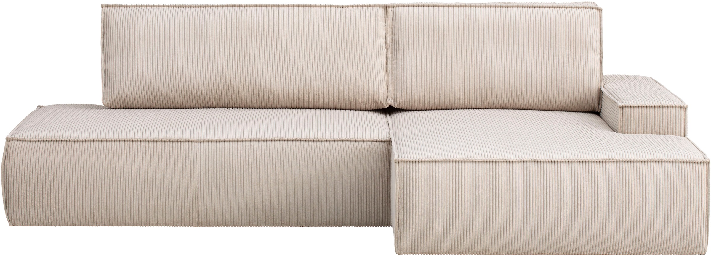 Home affaire Ecksofa "SHERWOOD, Schlafsofa in L-Form offen (275cm), Cord, L günstig online kaufen