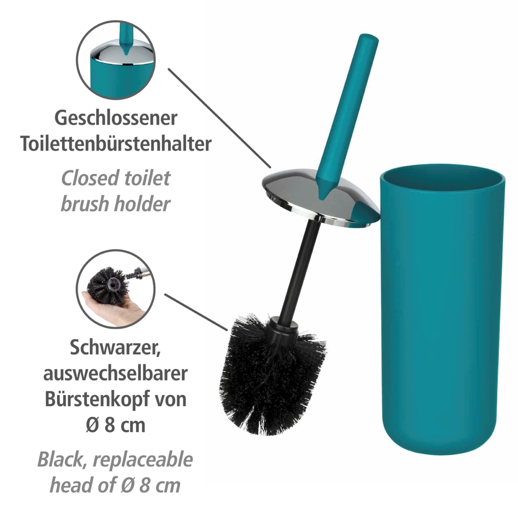 WENKO Badaccessoire-Set »Brasil« Seifenspender, Zahnputzbecher, WC-Garnitur & Kosmetikeimer