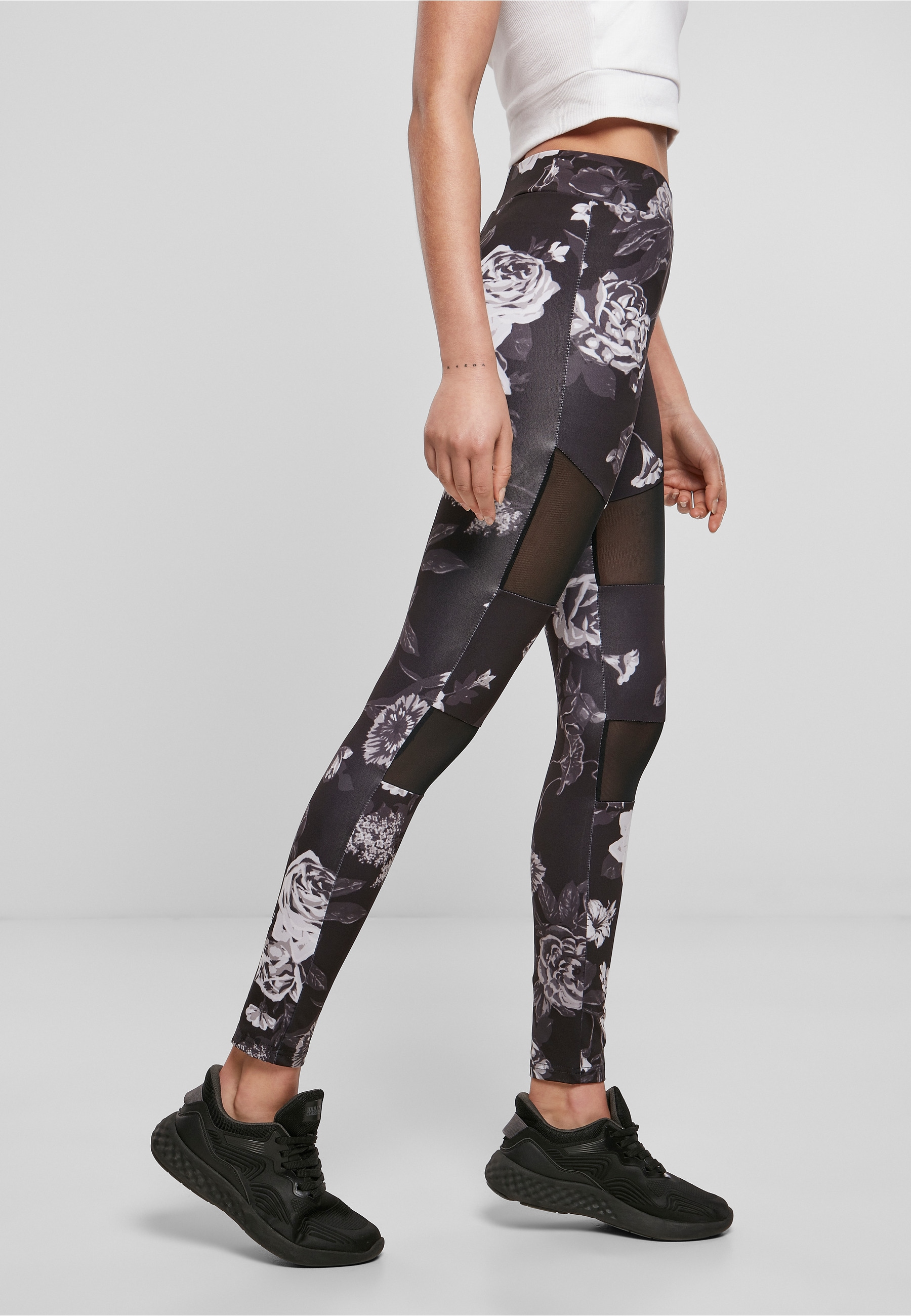 URBAN CLASSICS Leggings »Urban Classics Damen Ladies Tech Mesh AOP Leggings«