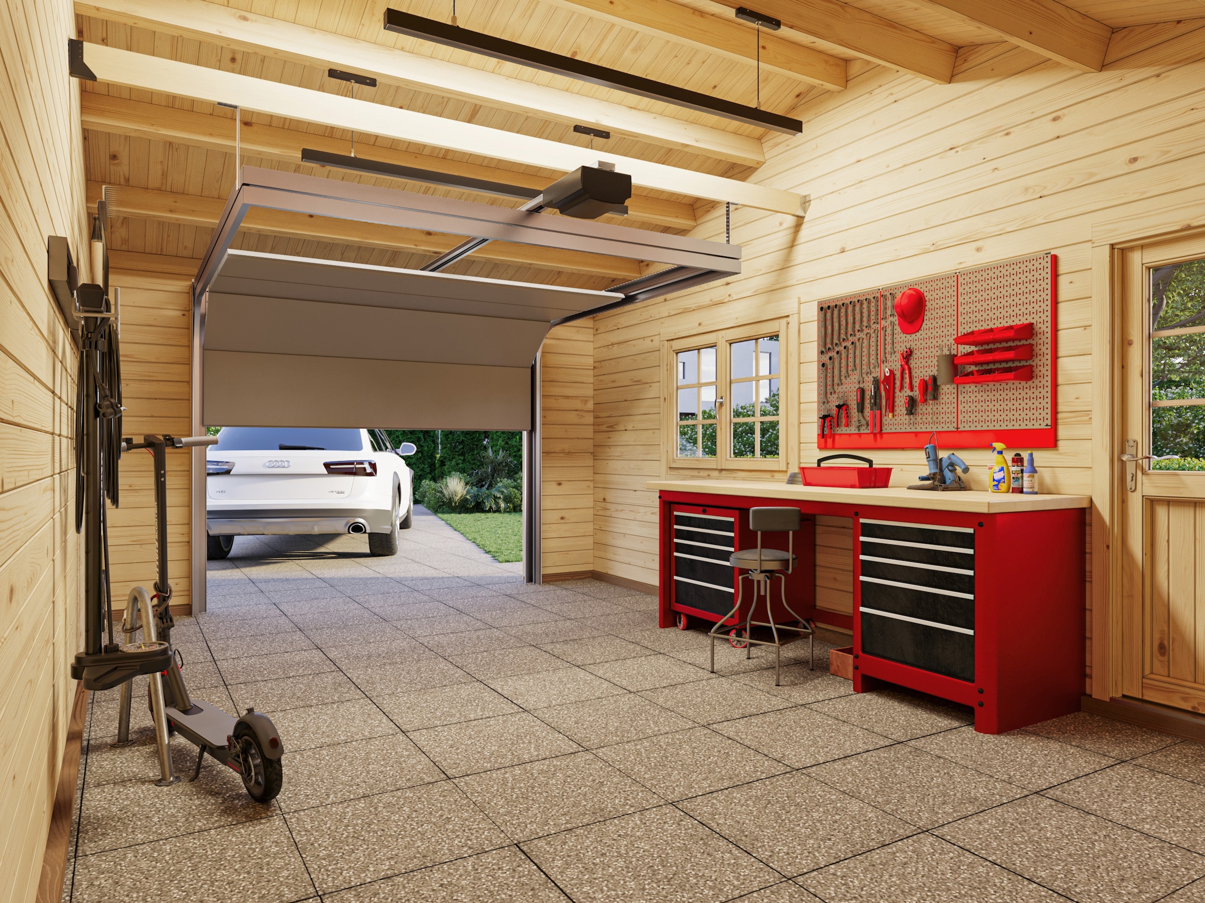 Palmako Garage »Roger, mit Sektionaltor« BxTxH: 1006x619x316 cm
