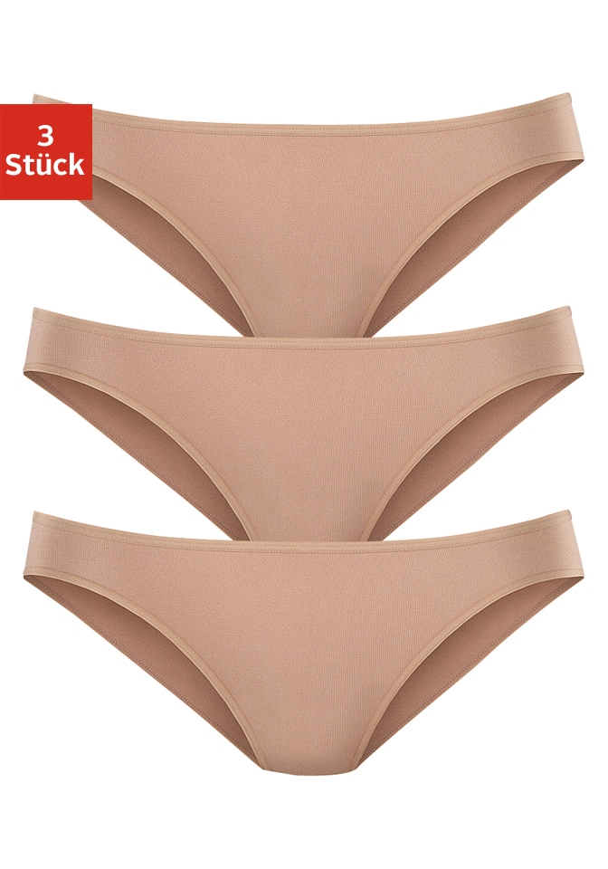 LASCANA Bikinislip "aus hochwertiger Modal-Qualität", (3er-Pack)