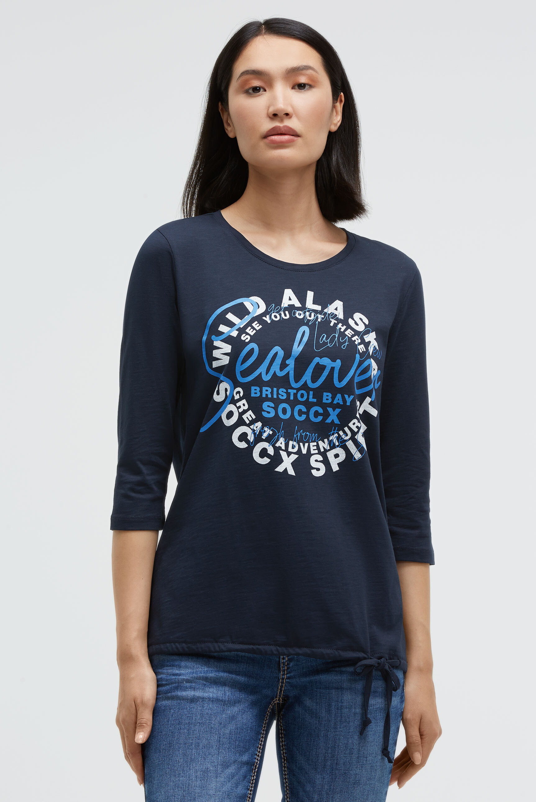 SOCCX Rundhalsshirt aus Baumwolle