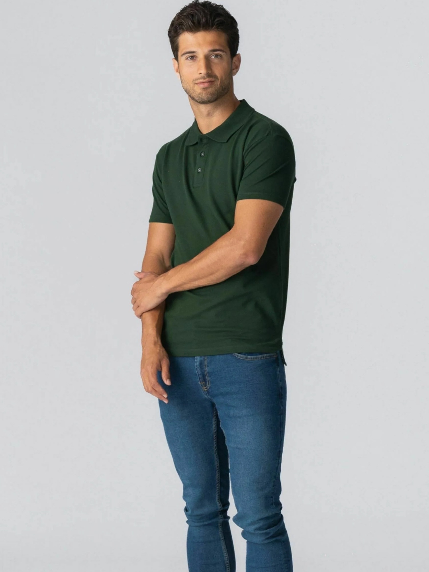 TeeShoppen Kurzarmhemd "TEESHOPPEN Polo shirt Muscle Polo"