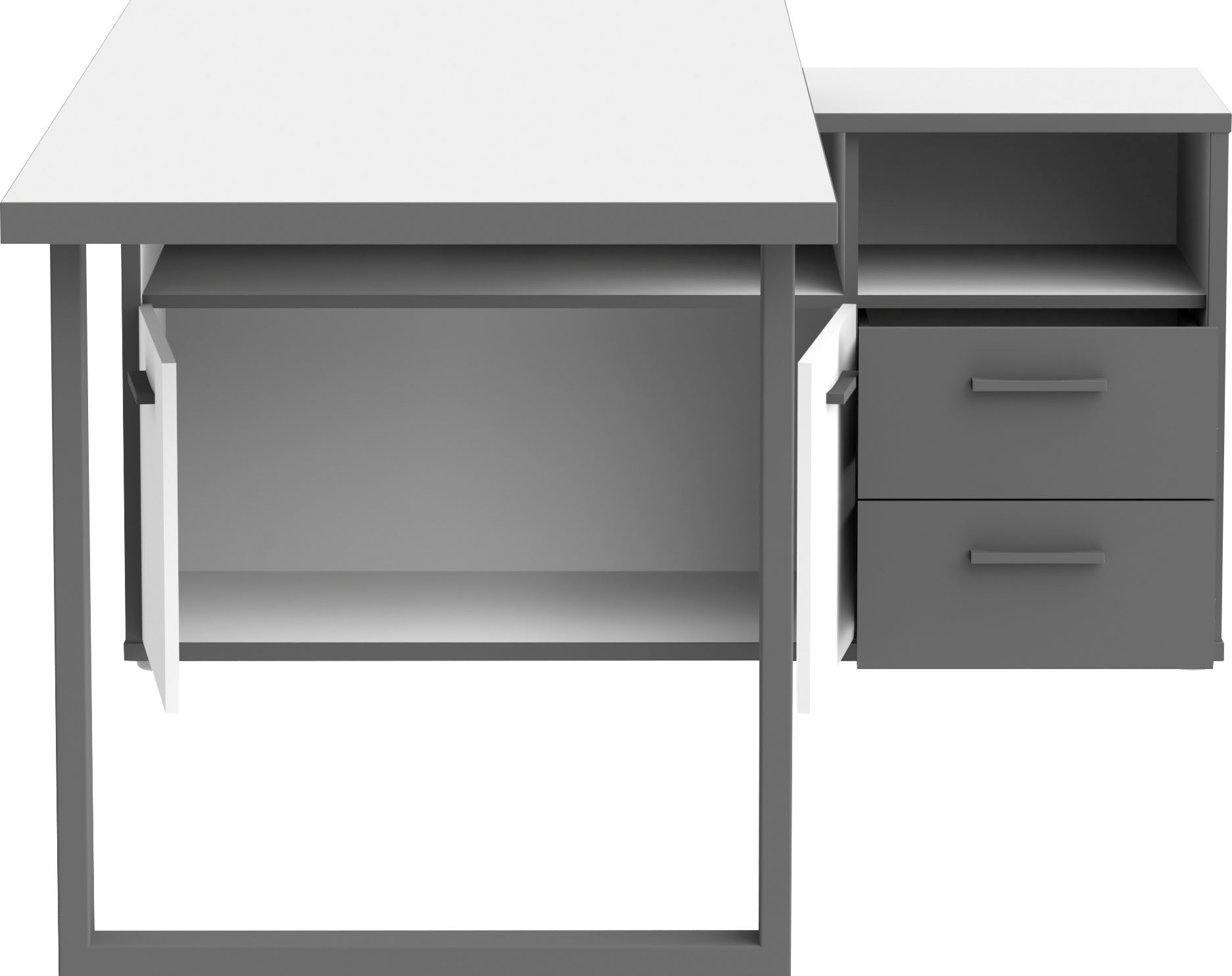 Thumbnail - FORTE Schreibtisch "Keflav", Breite 124,2 cm