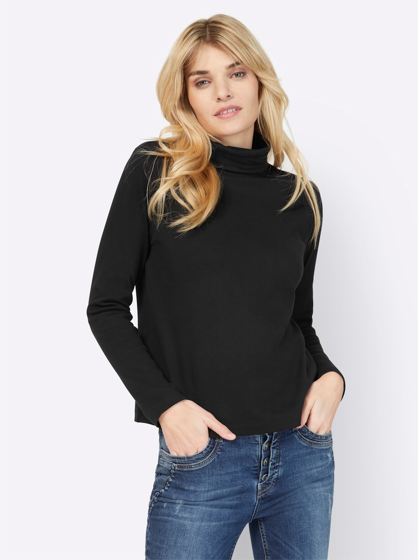 heine Rollkragenshirt »Shirt«, (1 tlg.)