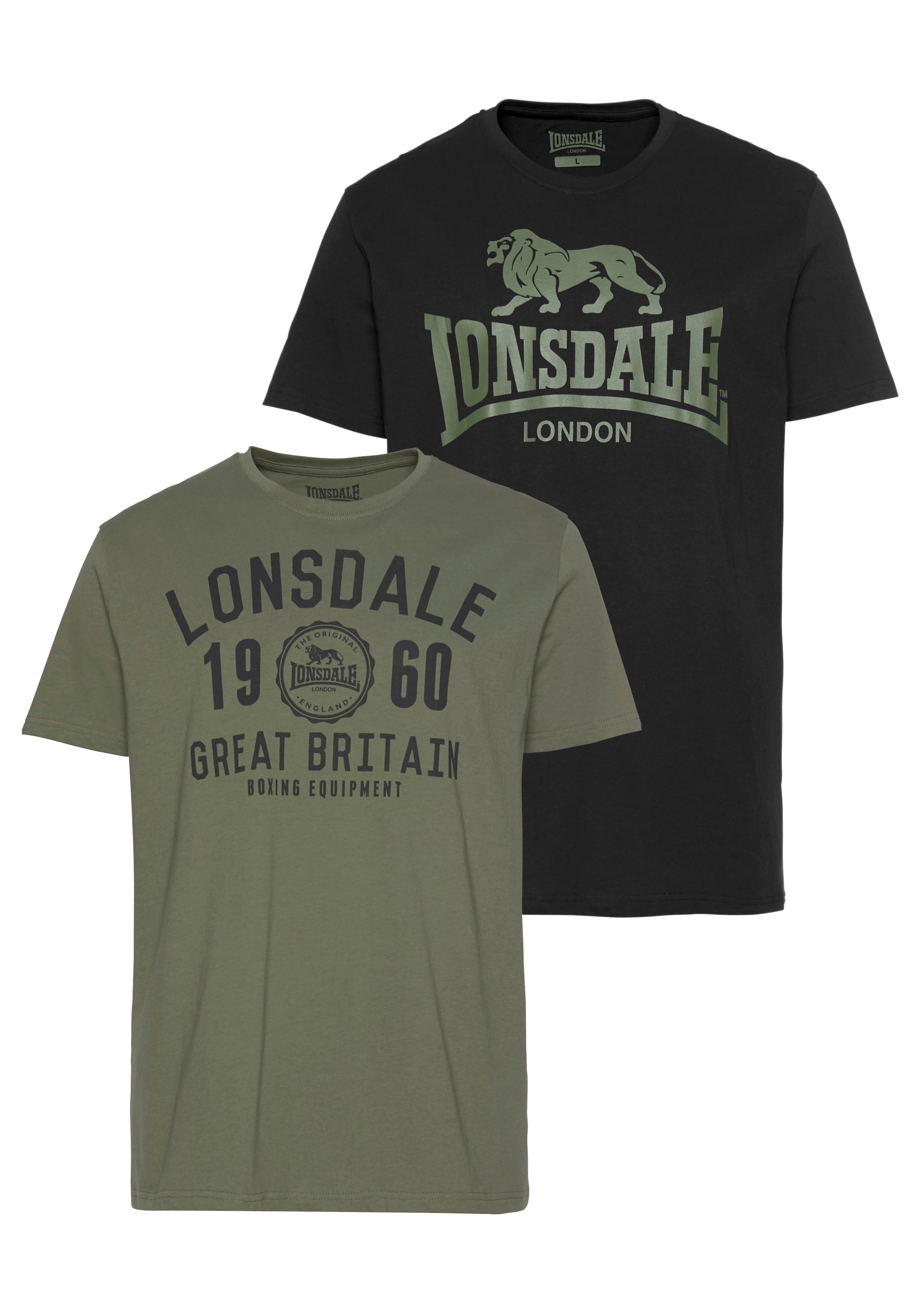 Lonsdale T-Shirt "BANGOR" Packung, 2er-Pack, 2 Stk. Doppelpack günstig online kaufen