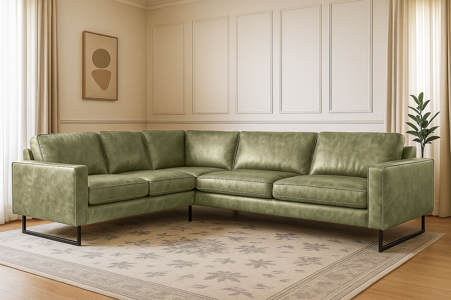 Places of Style Ecksofa "Pinto, XXL, 250/290 cm, langer Schenkel, Ottomane" günstig online kaufen