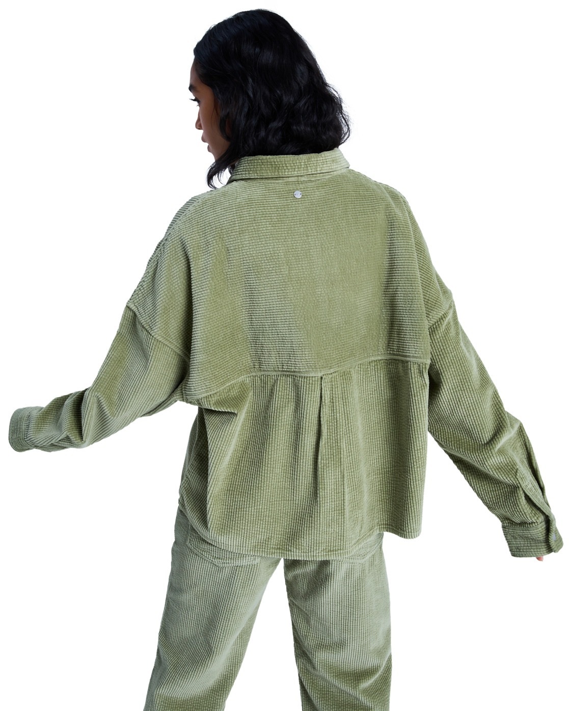 Outdoorjacke ROXY "Chilled Out Washed", Damen, Gr. XS, oil grün, Obermaterial: 100% Walkfrottier;, Jacken Outdoorjacke