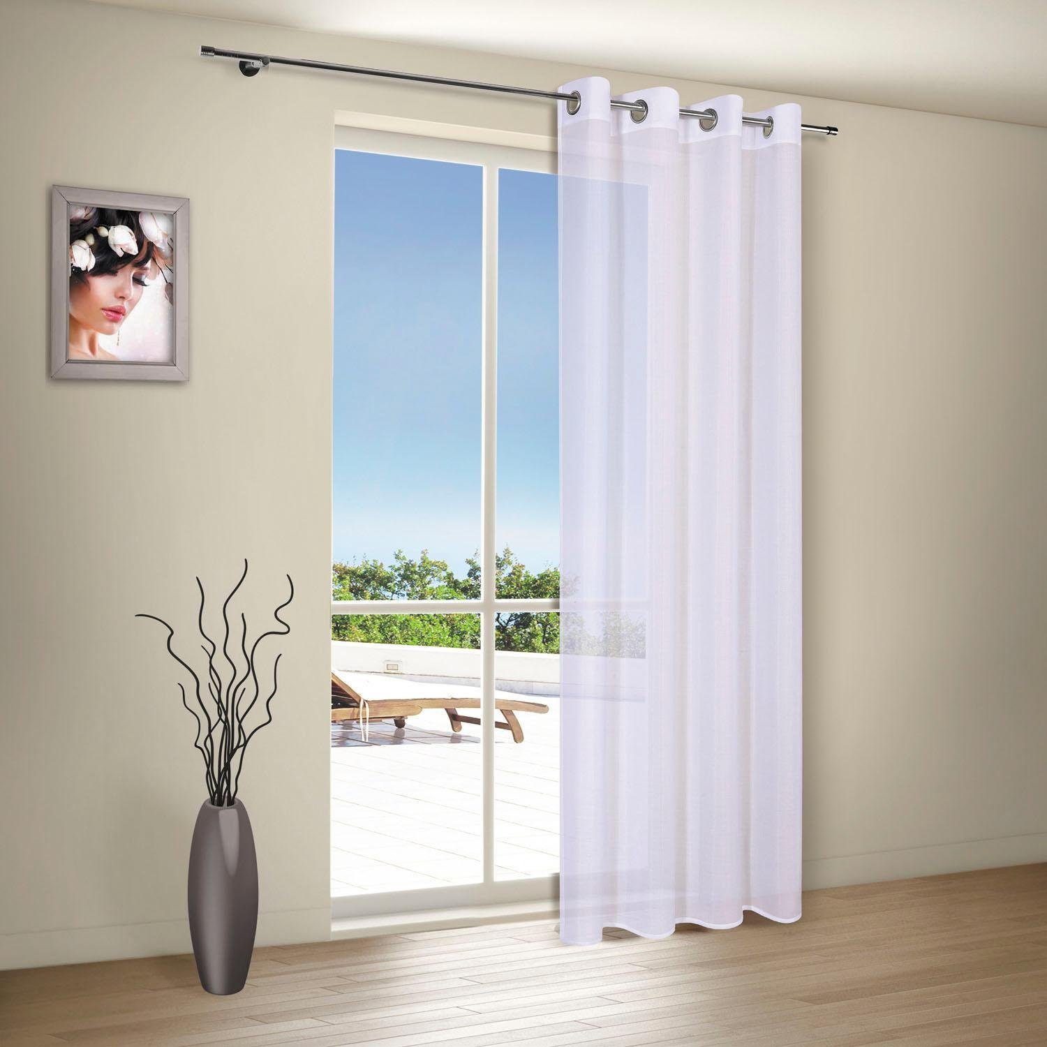 Thumbnail - Gerster Vorhang "Austen" Ösen 1 Stk. tlg. recyceltes Polyester, monochrom, samt, Thermo