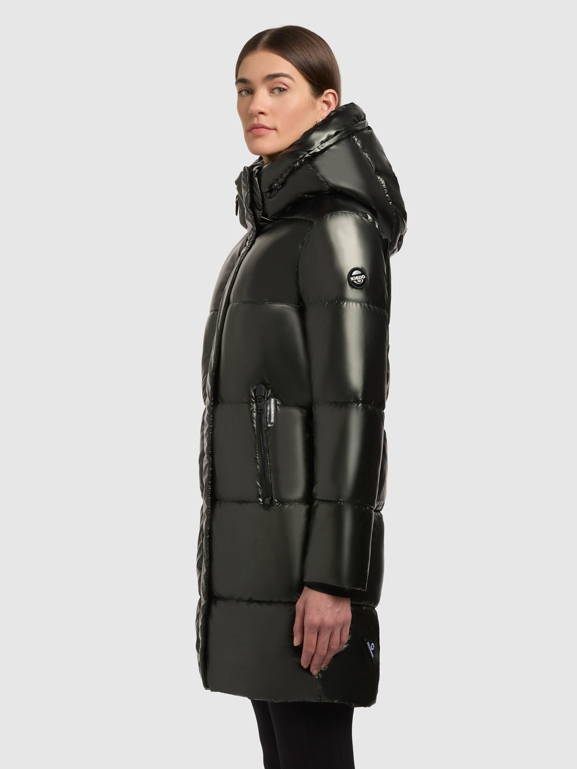 khujo Steppmantel »Haya Shiny-YM«, Wasserdichter gesteppter Damen Winter Kurzmantel