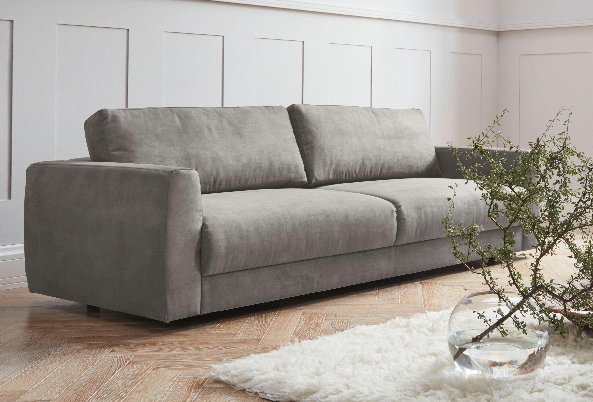 Home affaire 2,5-Sitzer "Hobro" in 3 Bezugsqualitäten in vielen Farben, Des günstig online kaufen