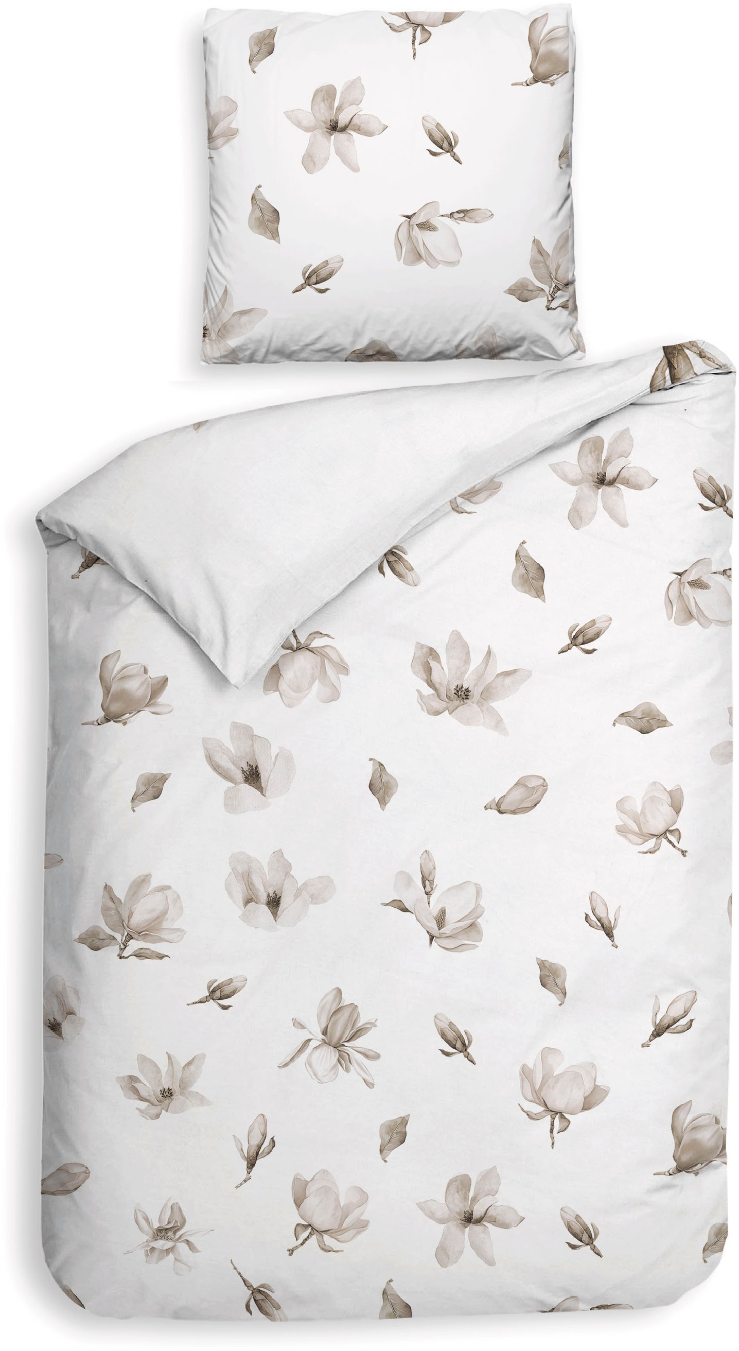 Thumbnail - Heckett & Lane Wendebettwäsche "Rio" 2 Stk. tlg. Blumen Muster, 100% Baumwolle ab 135x200 cm.