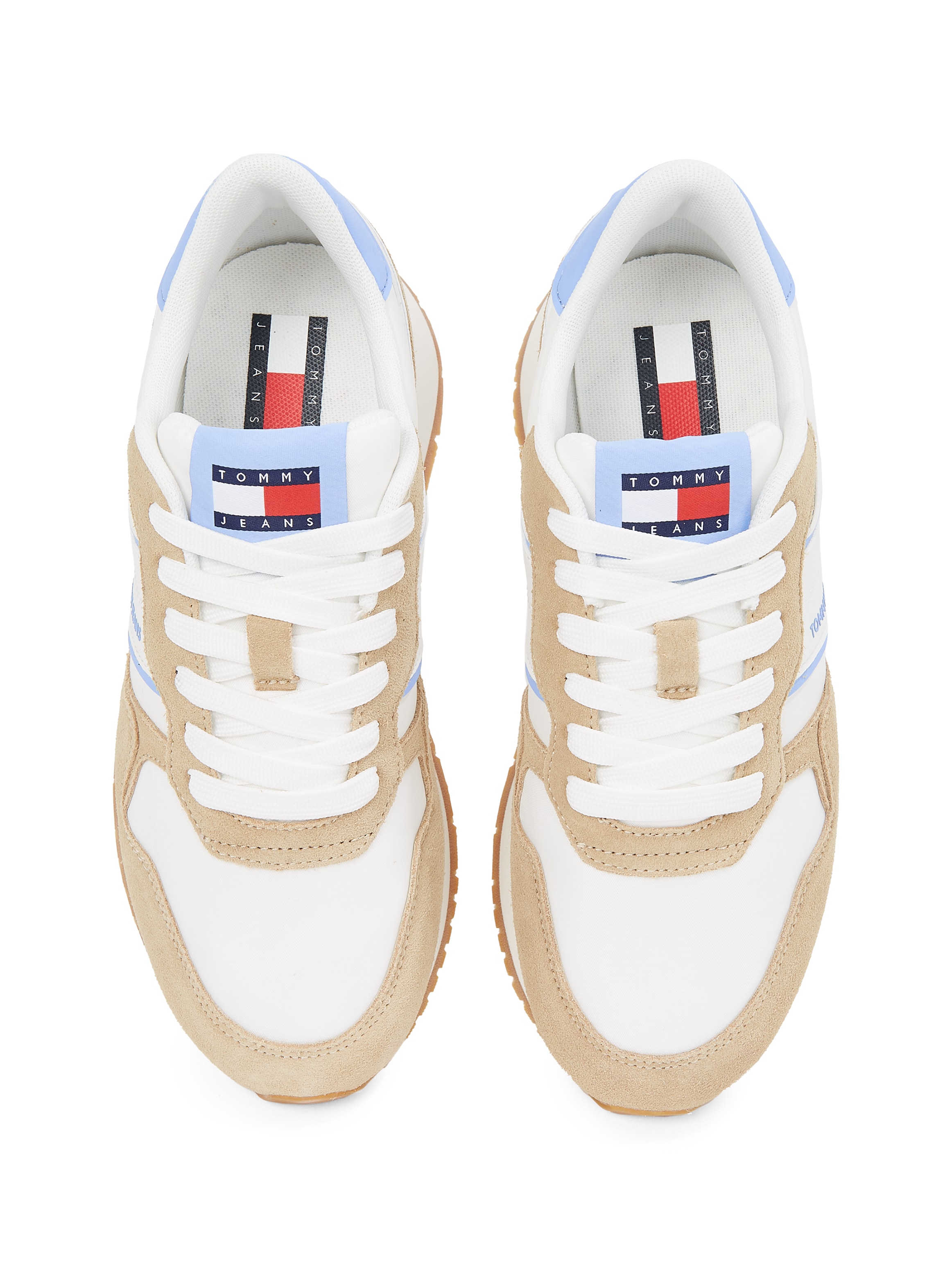 Tommy Jeans Plateausneaker »TJW EVA RUNNER LIGHT«, Freizeitschuh, Halbschuh, Schnürschuh mit Kontrastbesätzen
