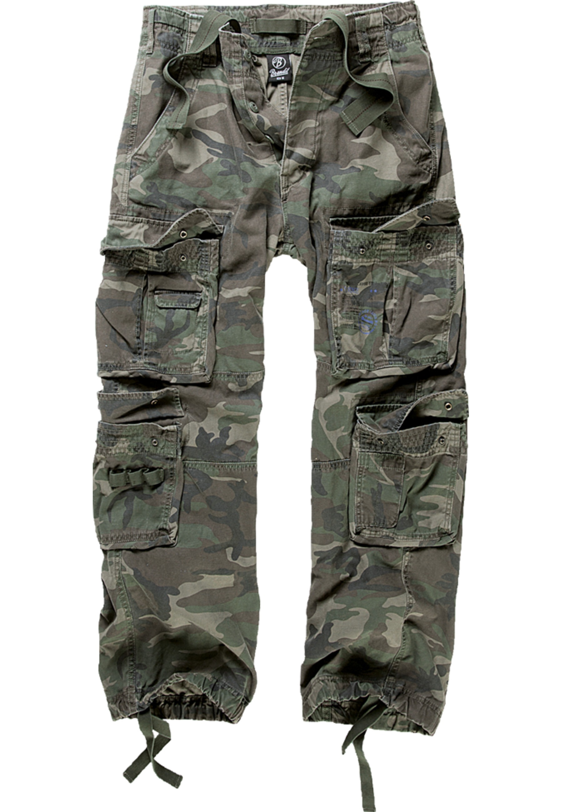 BRANDIT Herren Cargohose "Brandit Herren Vintage Cargo Pants"olive camouflage, Gr. 7XL, 100% Baumwolle, Hosen