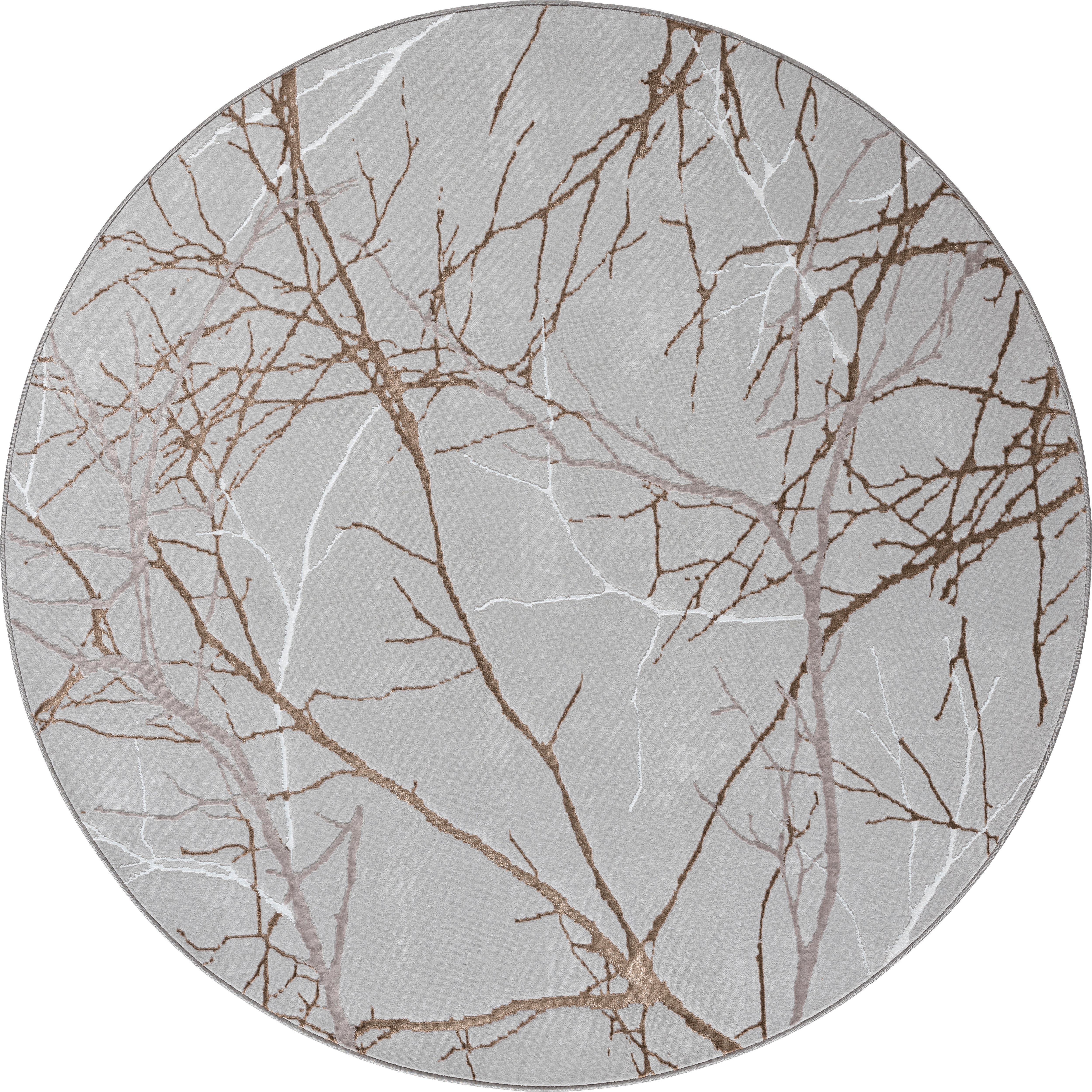 merinos Teppich "Creation 50055" rund 10 mm Höhe elegant, glänzend, Kurzflor, pflegeleicht, Wohnzimmer
