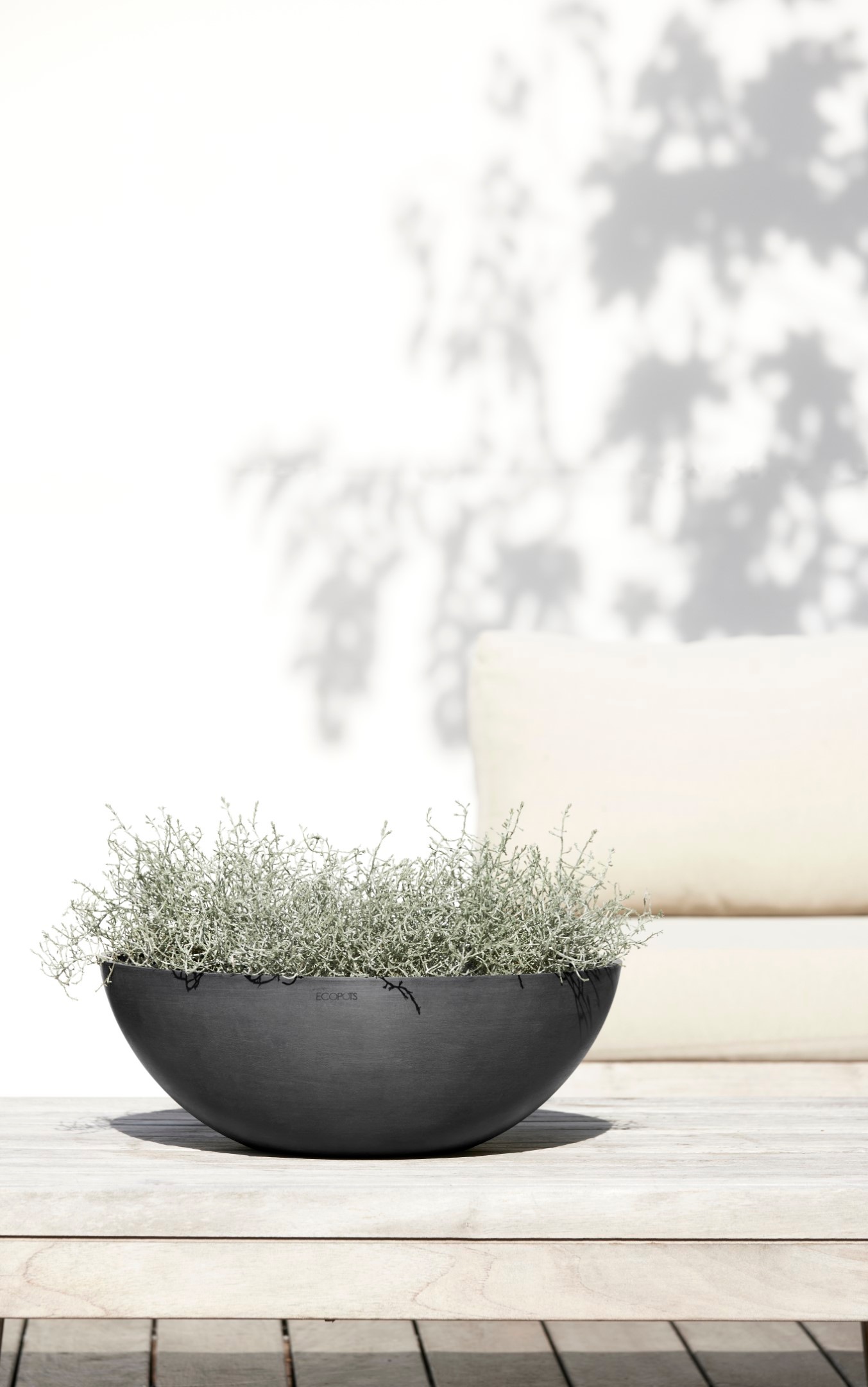 ECOPOTS Blumentopf »Vienna 50 Dunkelgrau« für innen und außen: frostsicher, bruchsicher und lichtbeständig