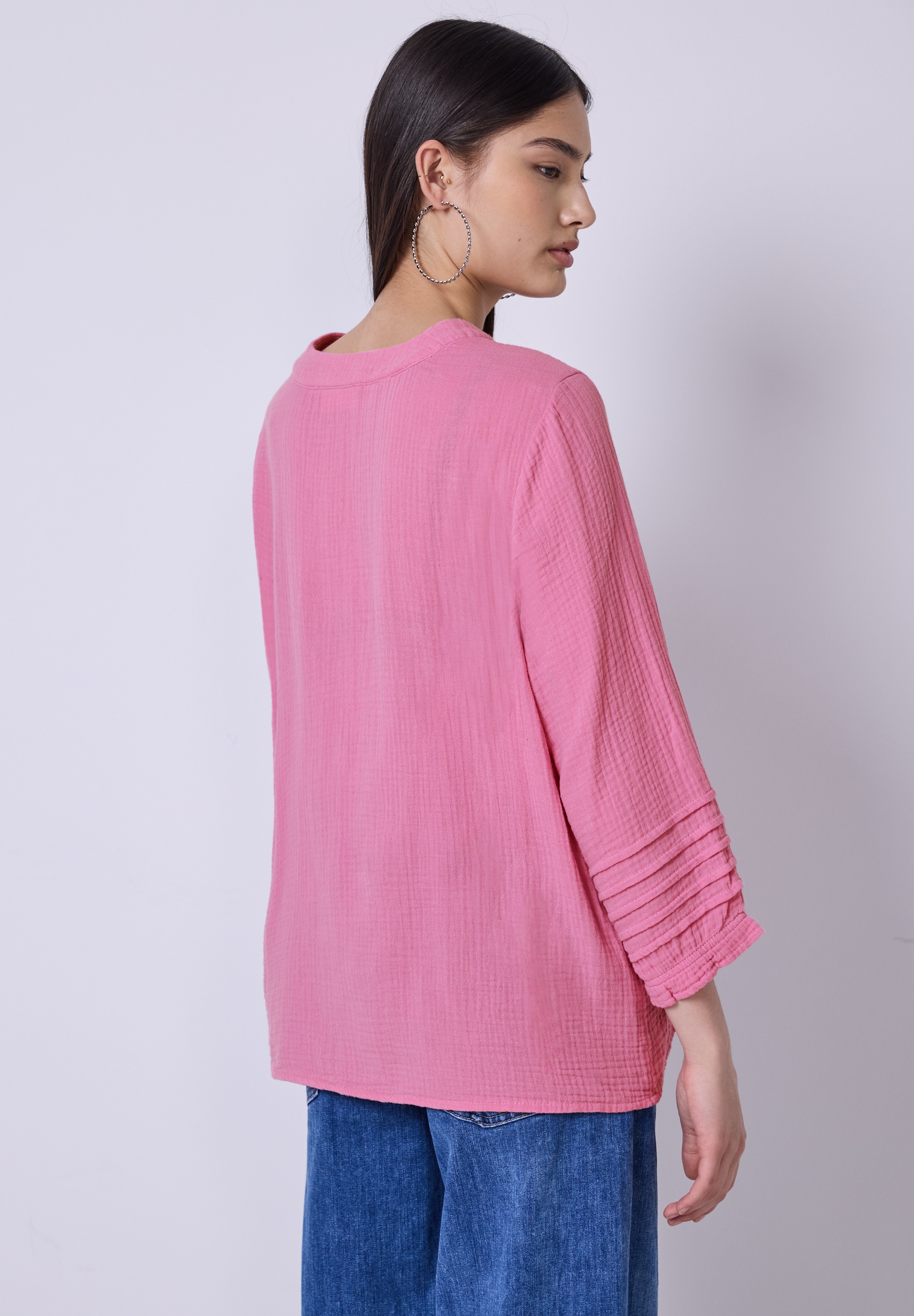 STREET ONE STUDIO Shirtbluse, mit 3/4 Ärmeln günstig online kaufen