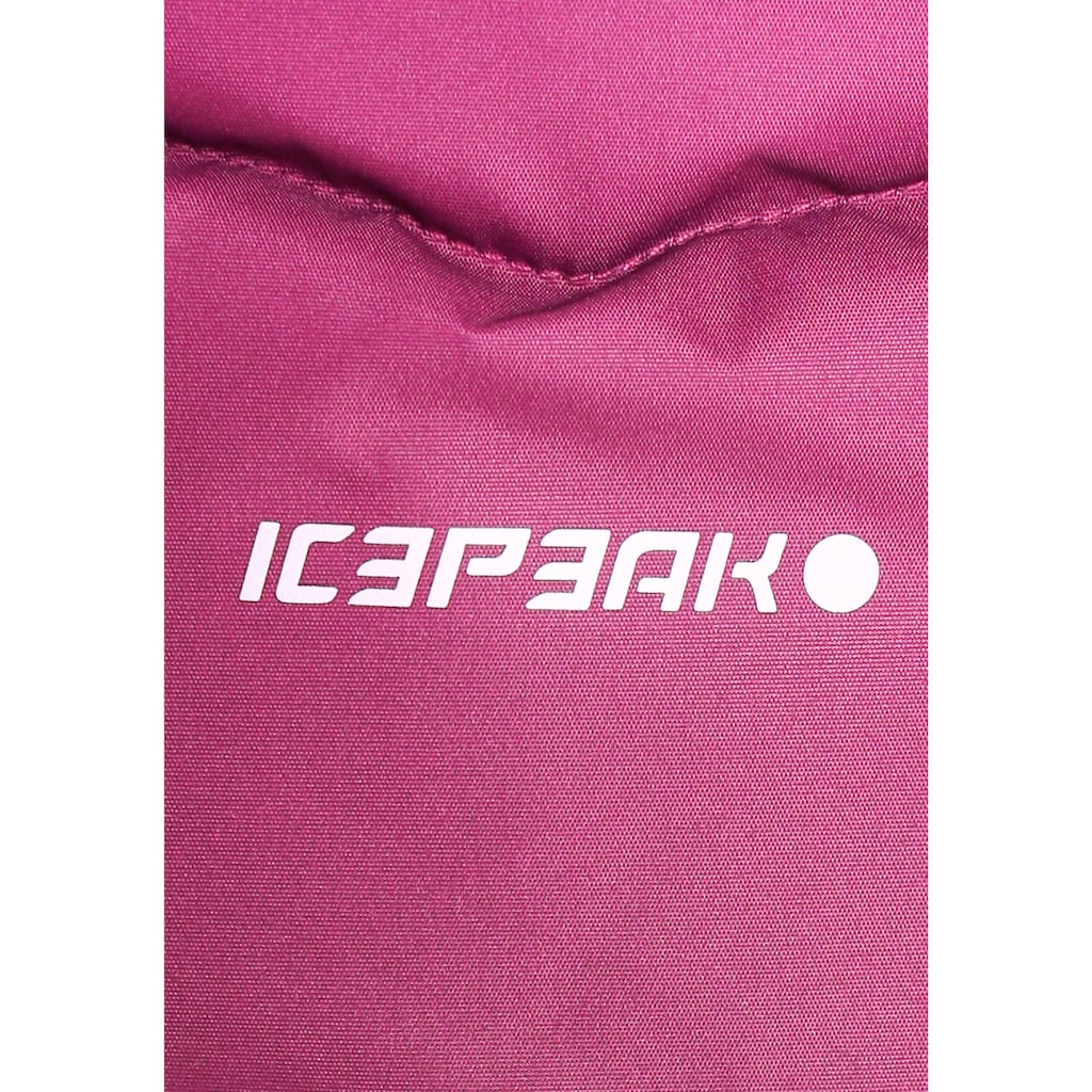 Icepeak Steppjacke »PIQEON JR - für Kinder«, mit Kapuze, Wasserabweisend & Atmungsaktiv & Windabweisend