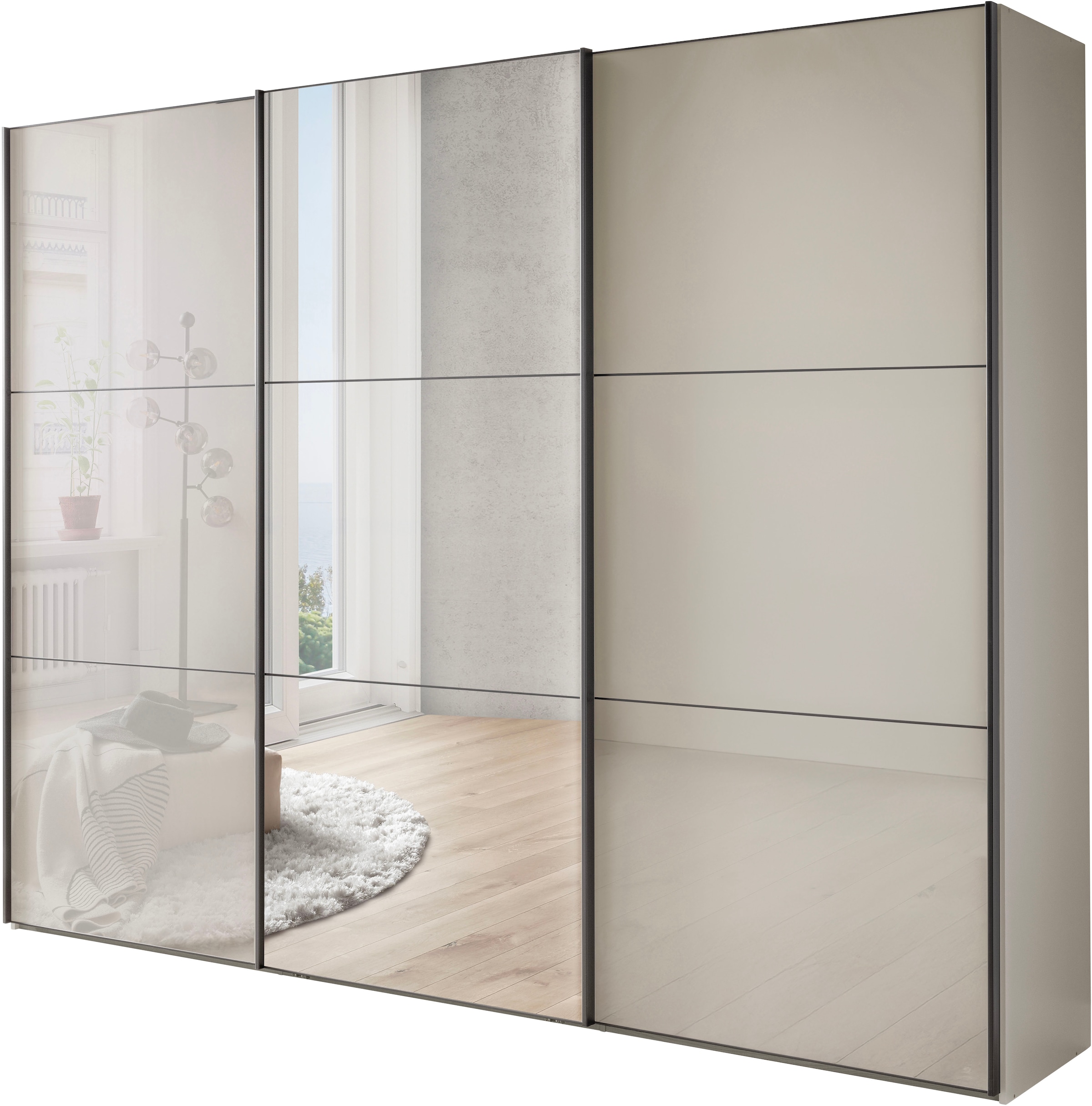 WIEMANN Schwebetürenschrank "Phoenix, Made in Germany, modernes Design, Hig günstig online kaufen