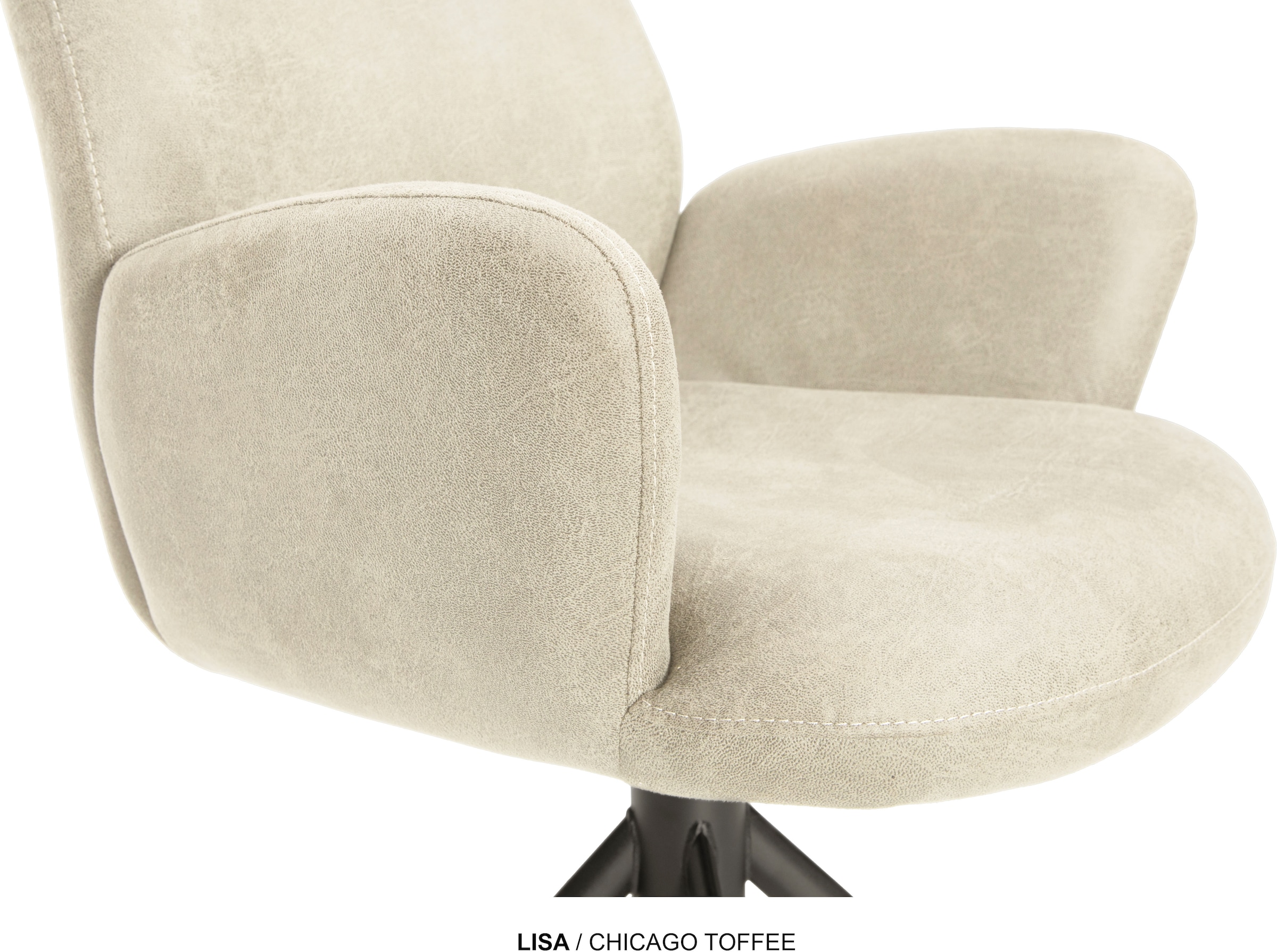 OMG Design Esszimmerstuhl »Lisa« (Set) 1 Stk.Drehstuhl mit Auto-return, Armlehnenstuhl