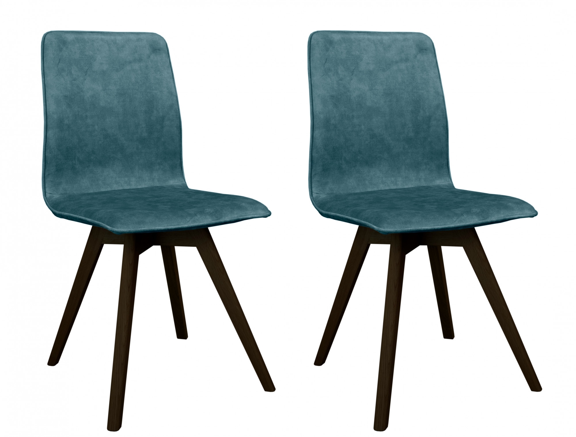 andas Esszimmerstuhl "Rania", (Set), 2 St., Samtvelours, Massivholzgestell, günstig online kaufen