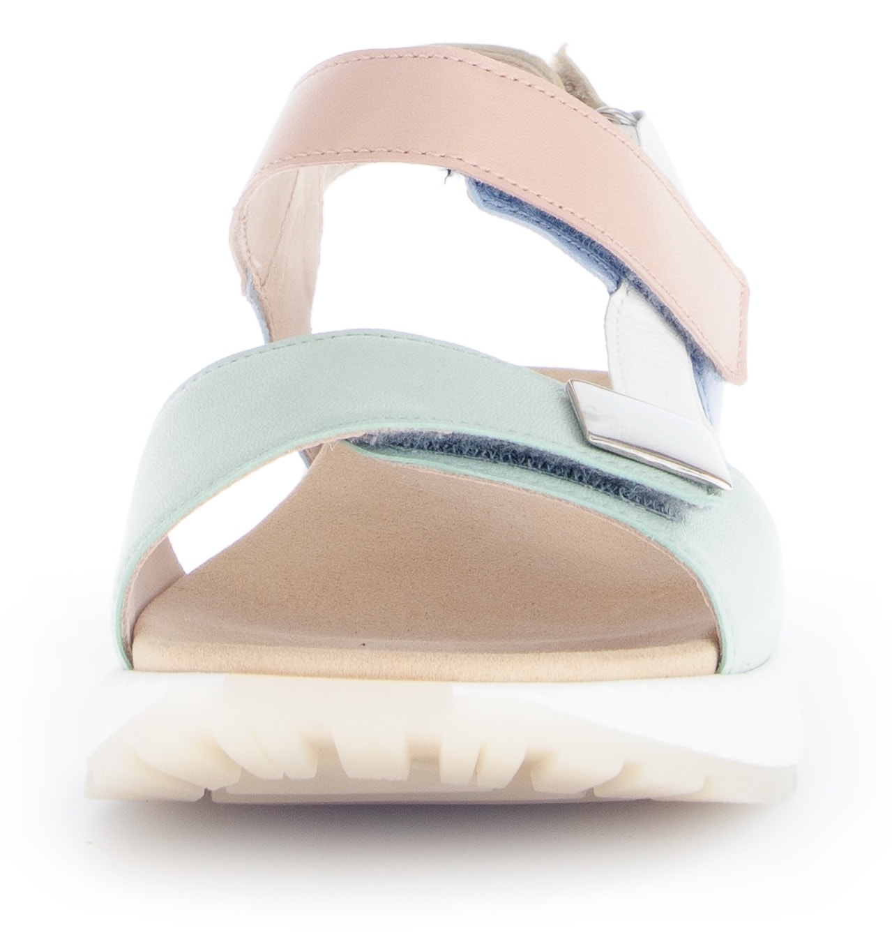 Gabor Keilsandalette, Riemchensandale, Bequemschuh, Sommerschuh mit hübschem Zierknopf