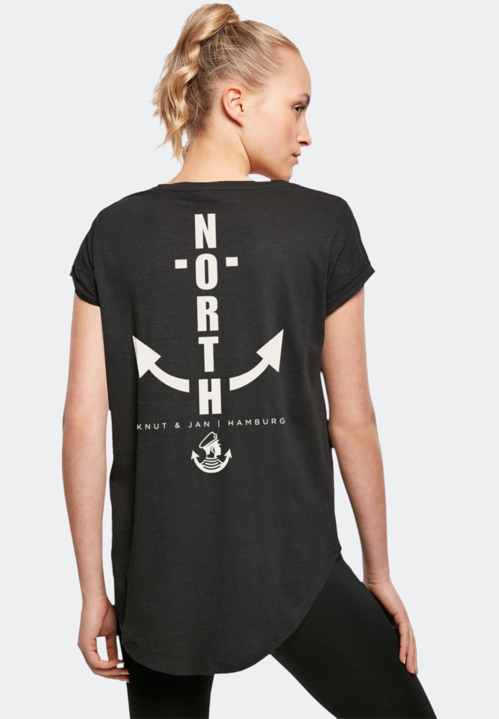 F4NT4STIC T-Shirt »North Anchor Knut & Jan Hamburg«, Print